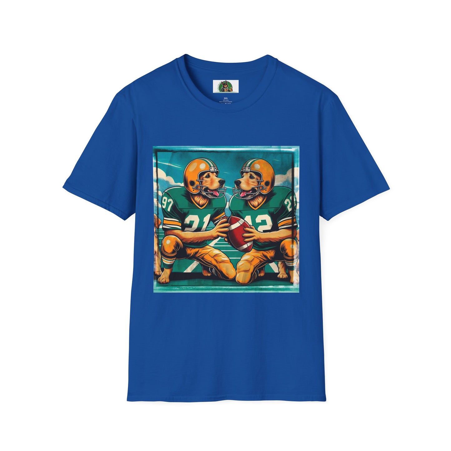 Golden Retriever football friends shirt T-Shirt Printify XS Royal