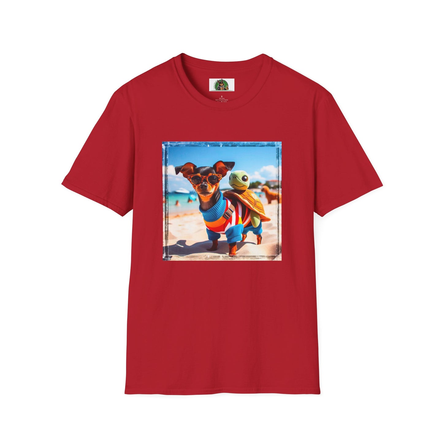 Min Pin T-Shirt beach day T-Shirt Printify S Cherry Red