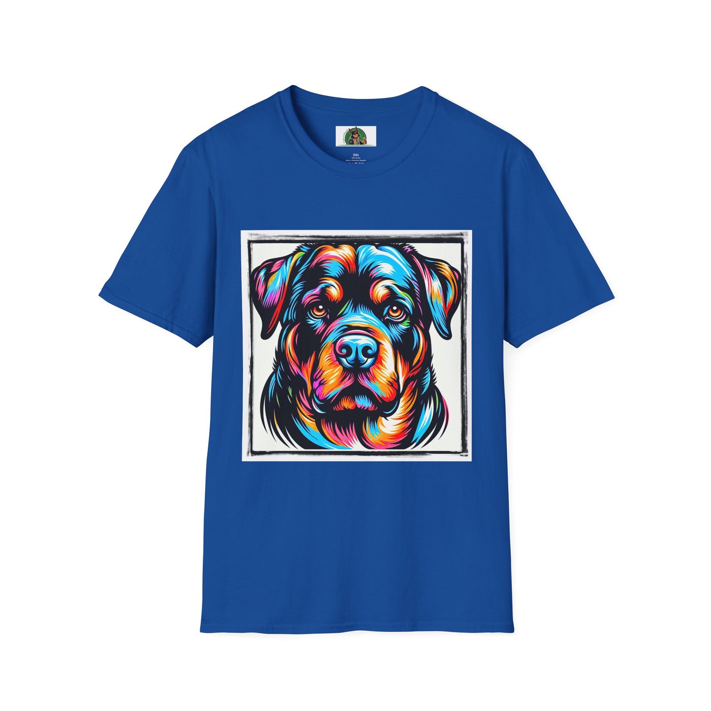 Rottweiler handsome dog shirt T-Shirt Printify XS Royal