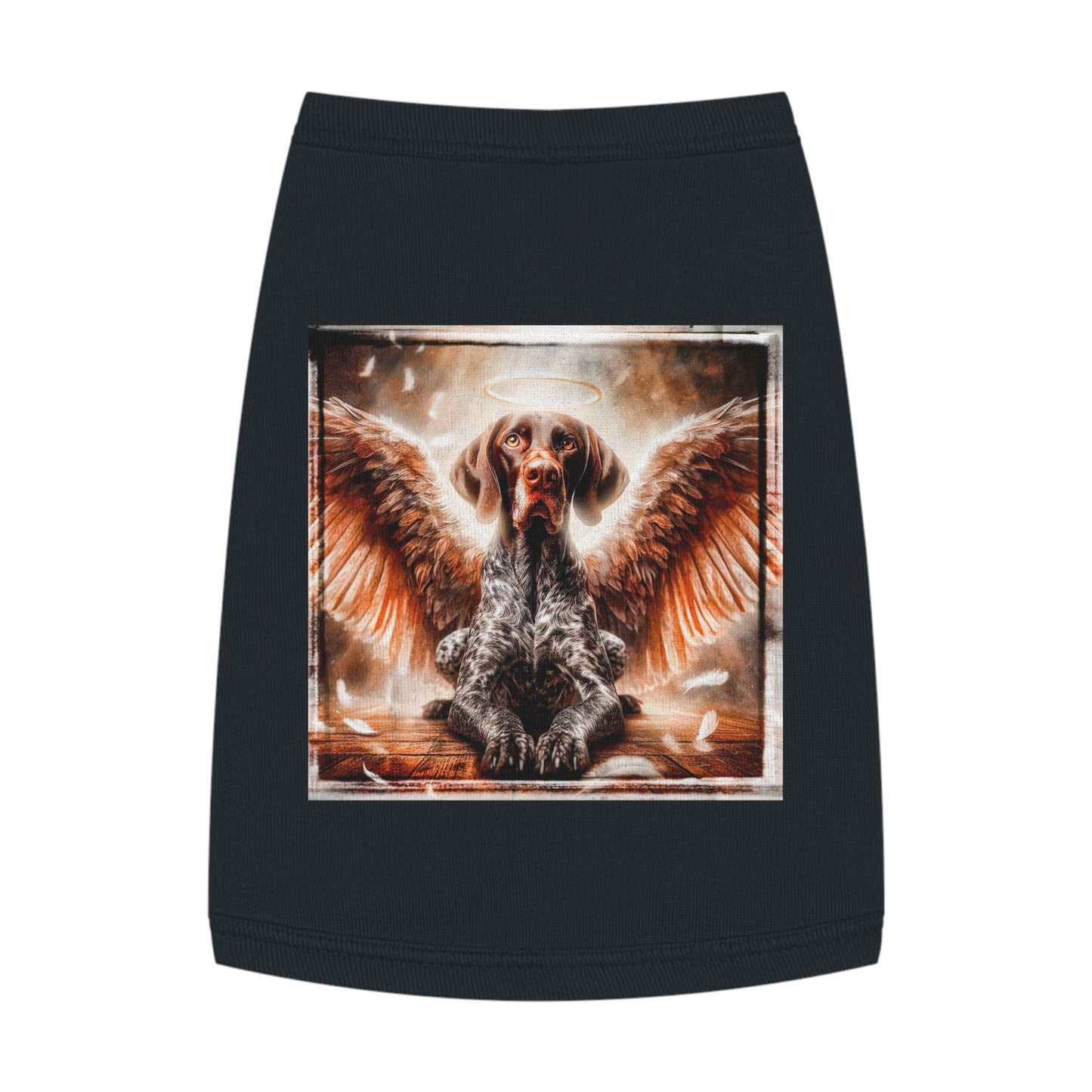 Pet Tank Top German Shorthaired Pointer angel t shirt Pets Printify