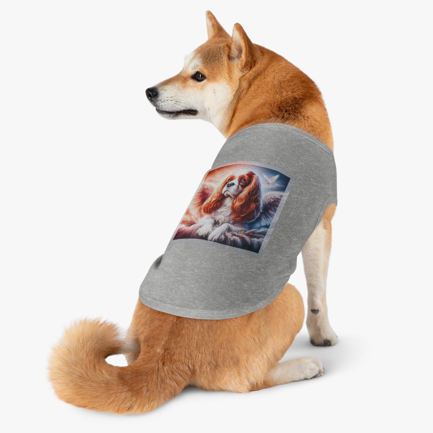 Pet Tank Top Cavalier King Charles Spaniel Angel Pets Printify