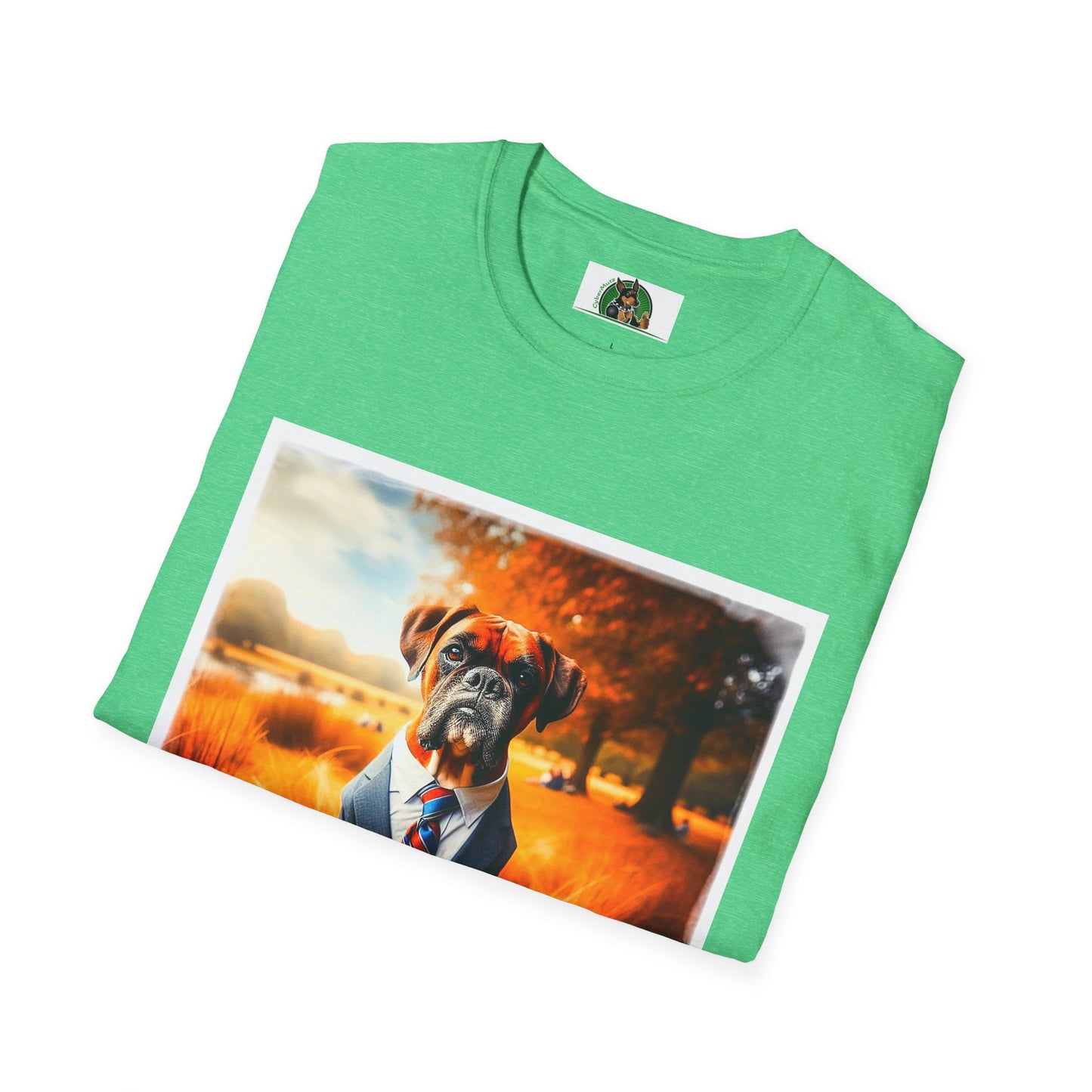 Boxer In Suit In In Field Shirt T-Shirt Printify