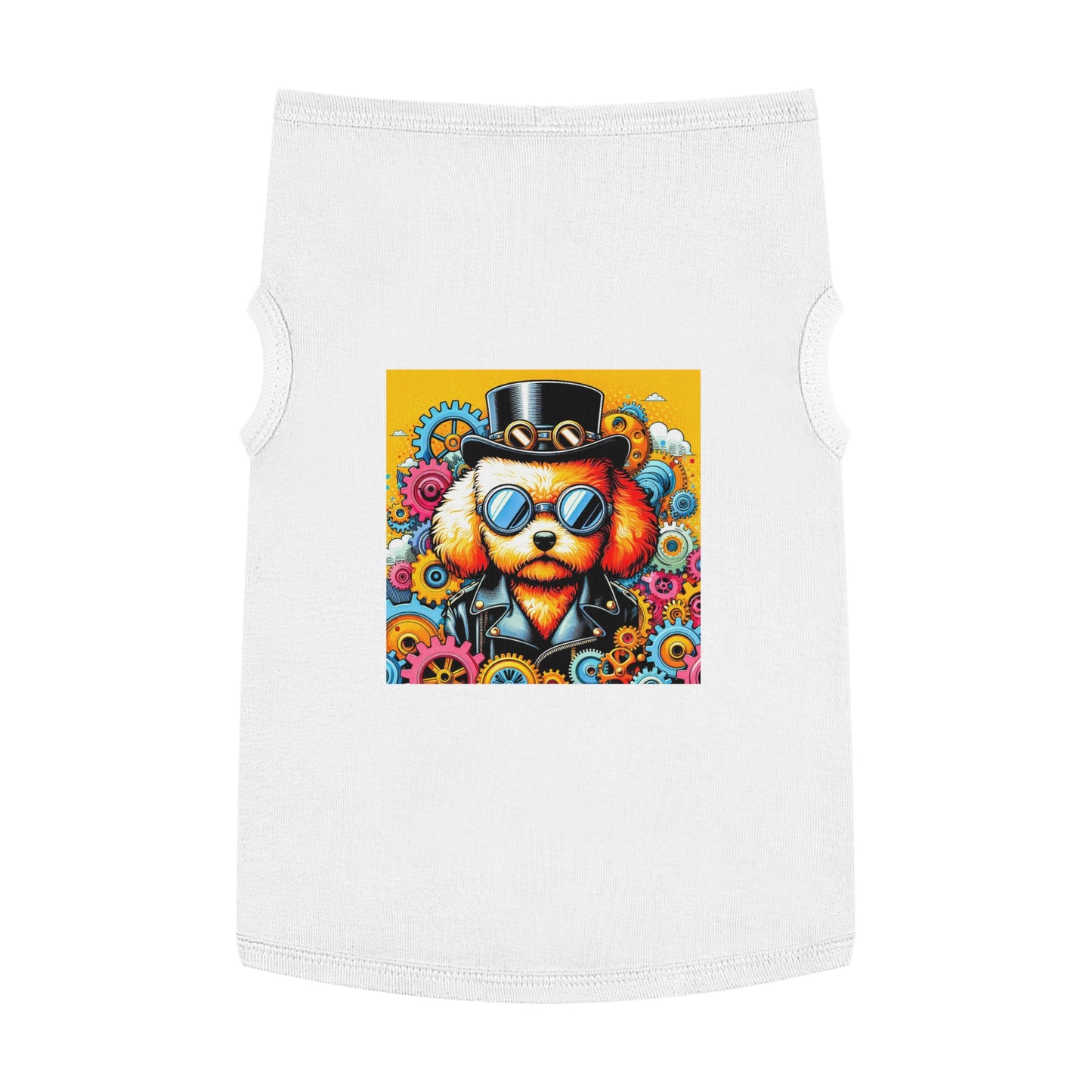 Pet Tank Top Poodle Pets Printify XL White