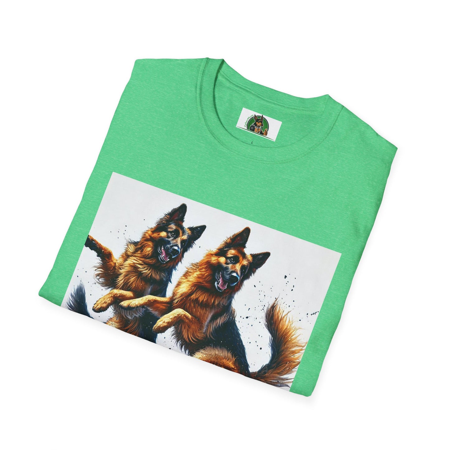 German Shepherd T-Shirt - Dancing Dog Design