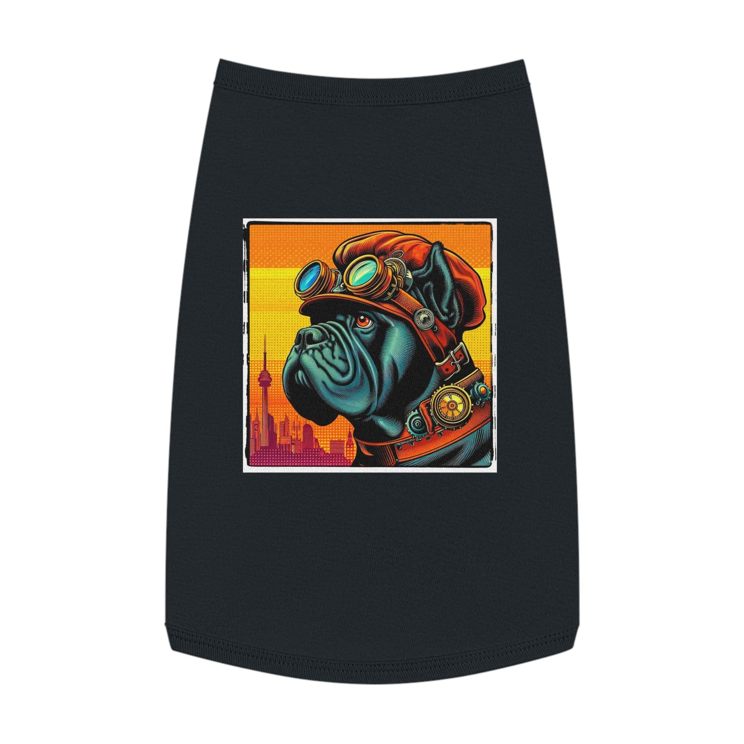 Pet Tank Top Cane Corso Steampunk Pets Printify L Black