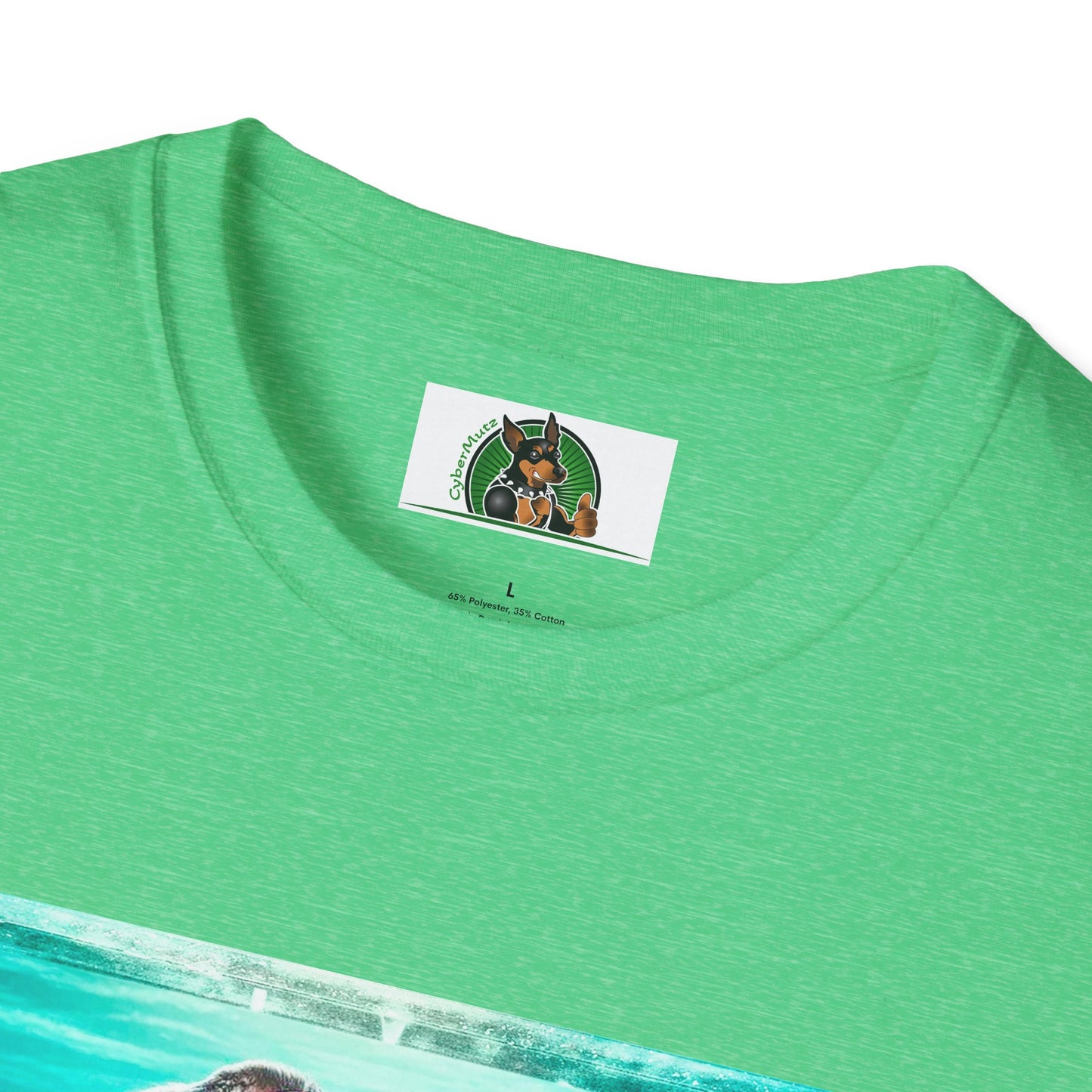 Miniature Schnauzer puppy surfing T-Shirt Printify