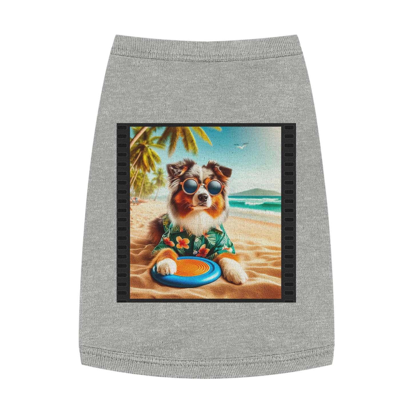 Pet Tank Top Australian Shepherd Pets Printify M Heather