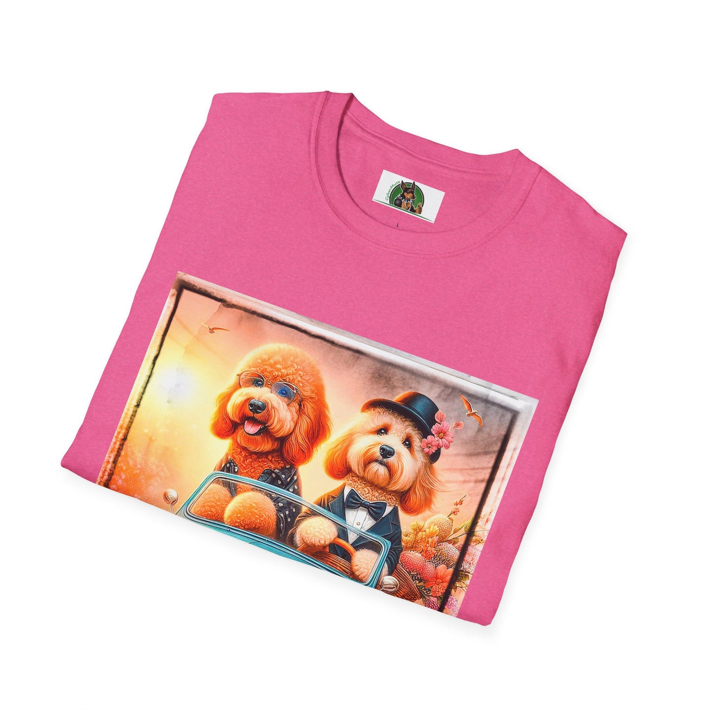 Wacky Golden Doodle tiny car shirt