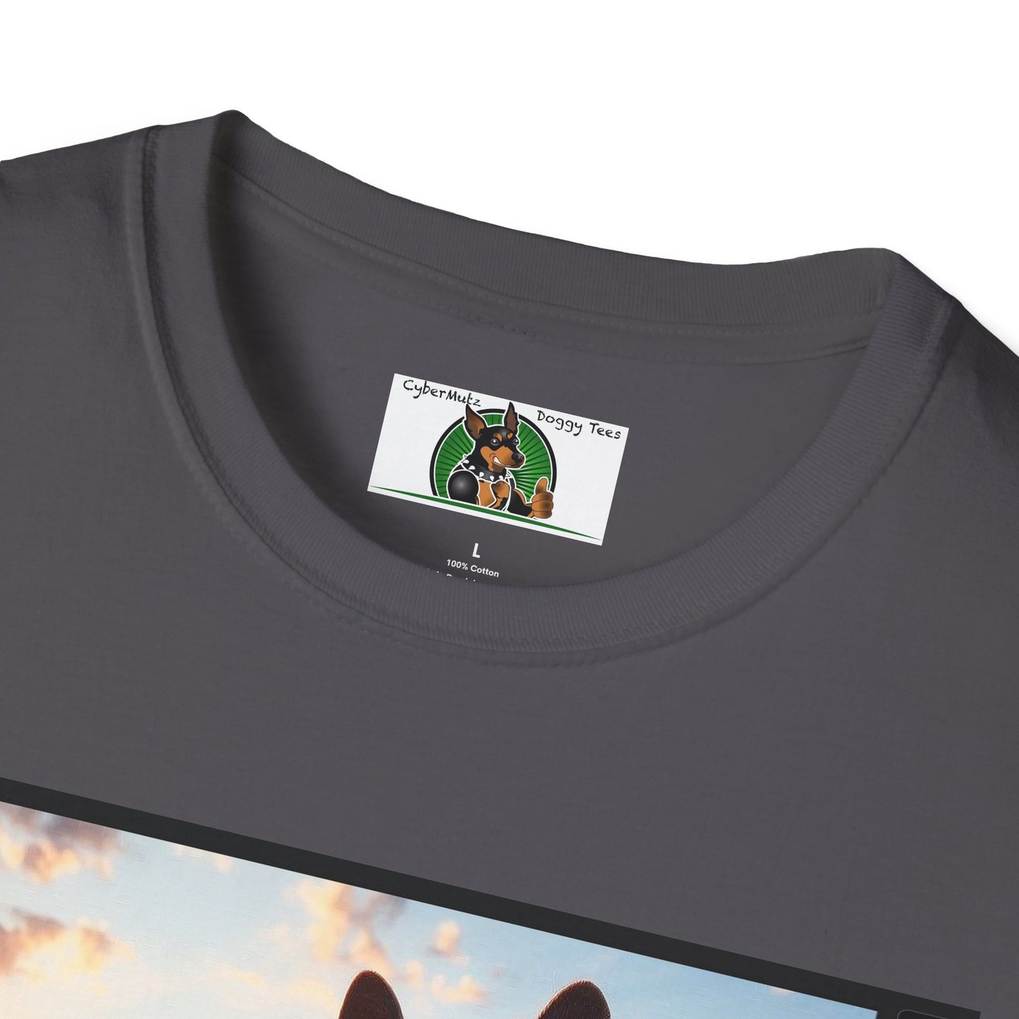 German Shepherd Dog Photographer Unisex Softstyle T-Shirt T-Shirt Printify