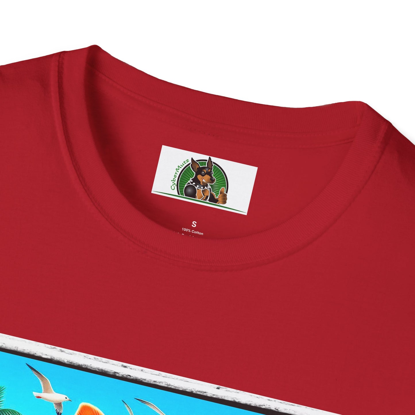 Yorkie blue waves shirt