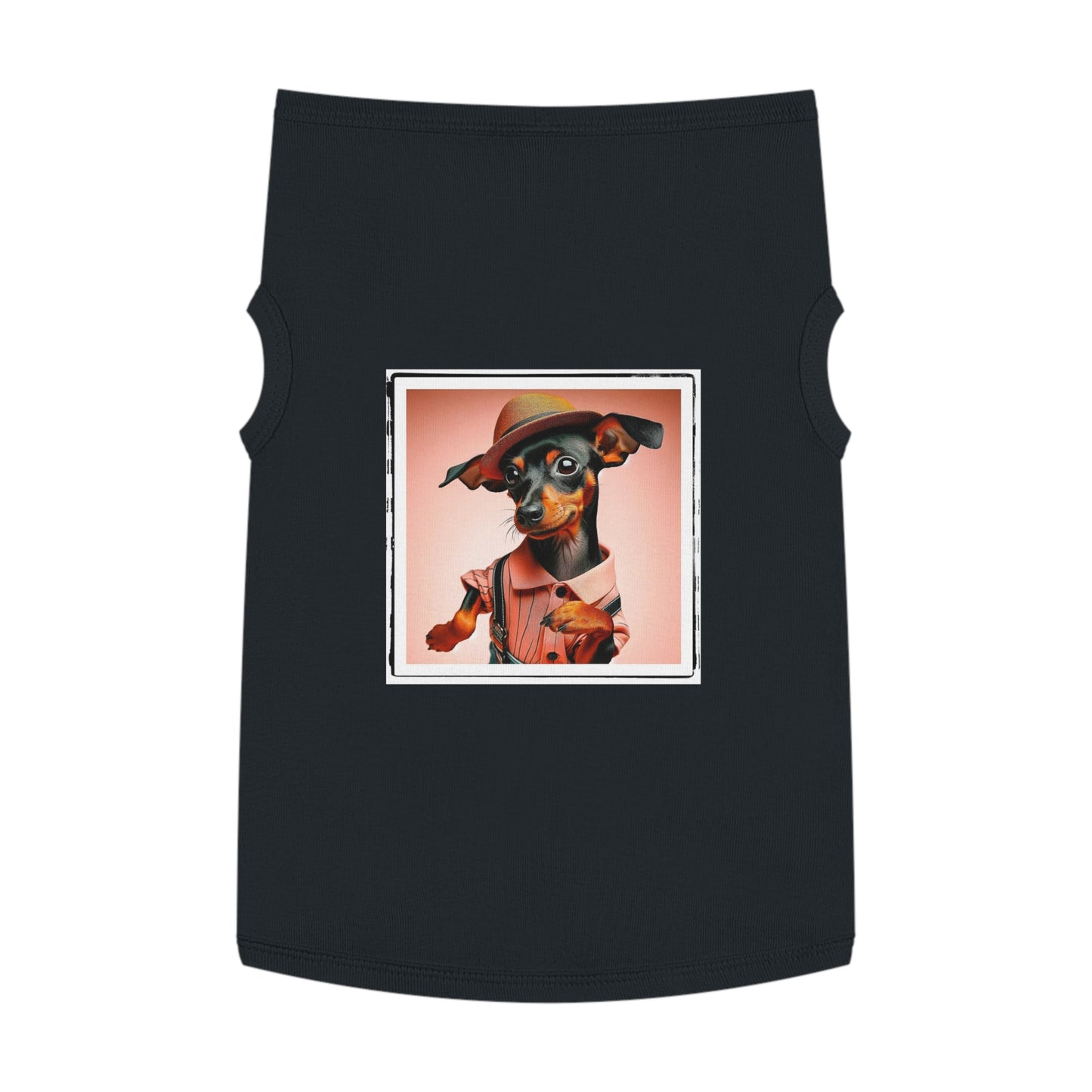 - Min Pin Tank Tops tiny dancer Pets Printify