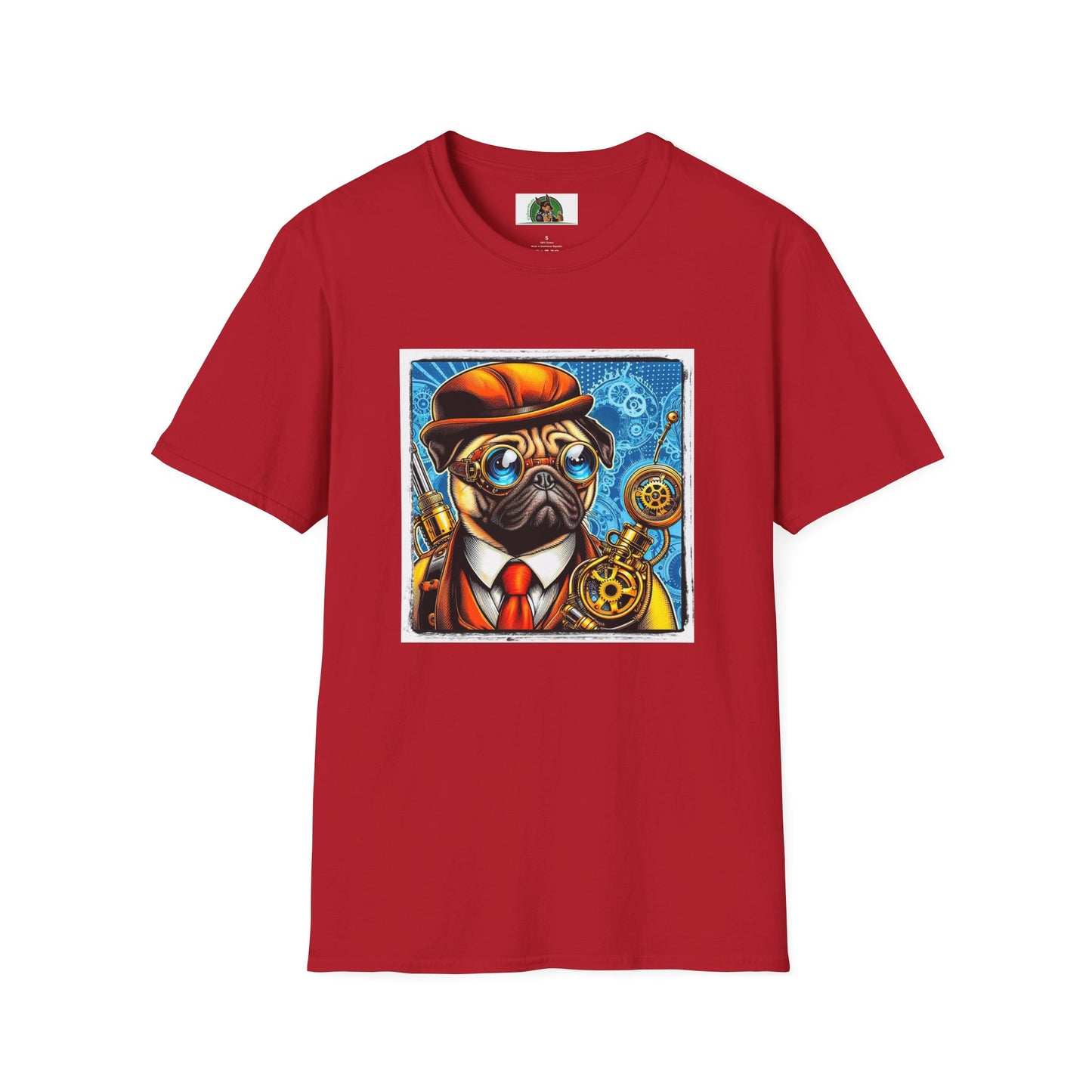 Pugs T-Shirt Printify S Cherry Red