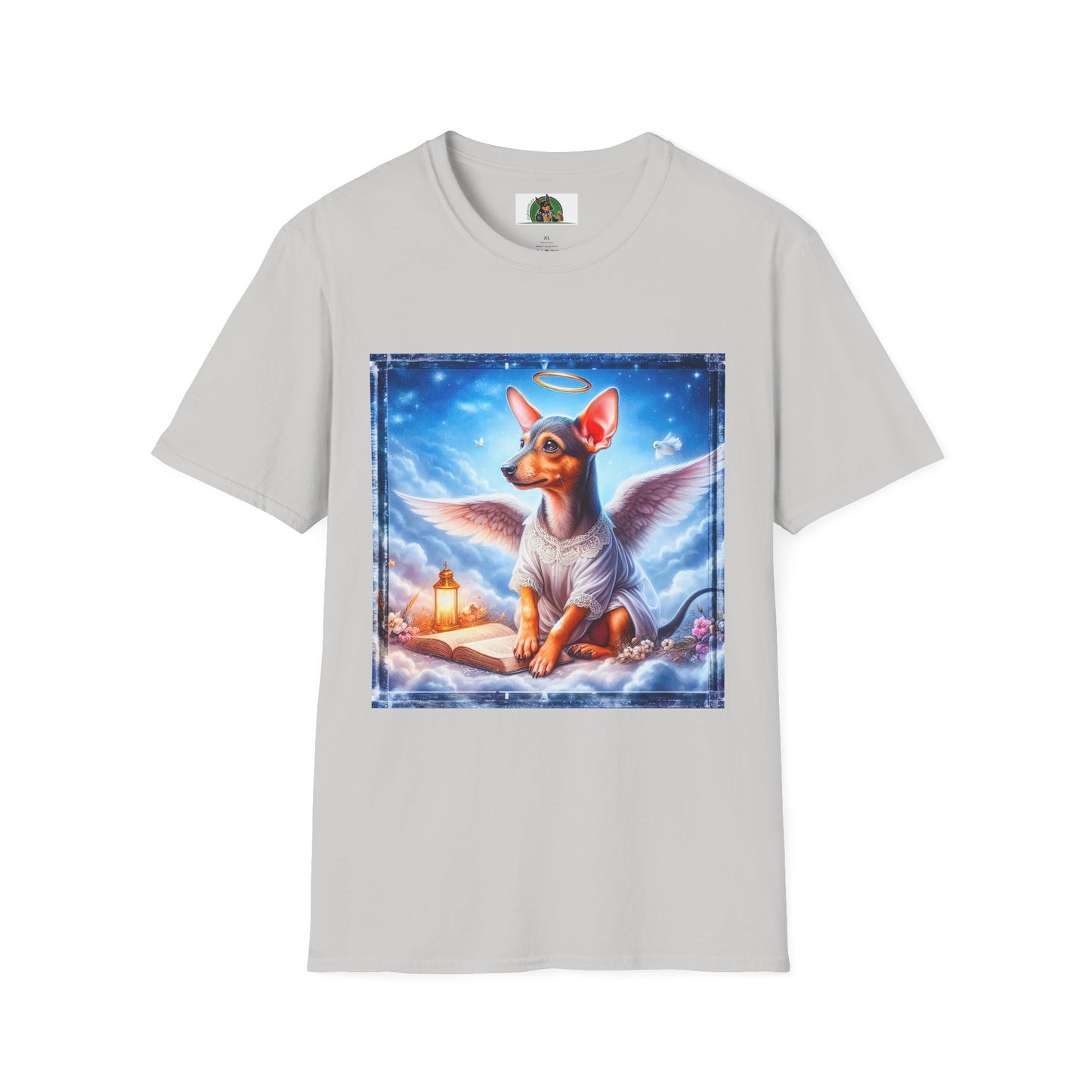 Rat Terrier T-Shirt clouds T-Shirt Printify S Ice Grey