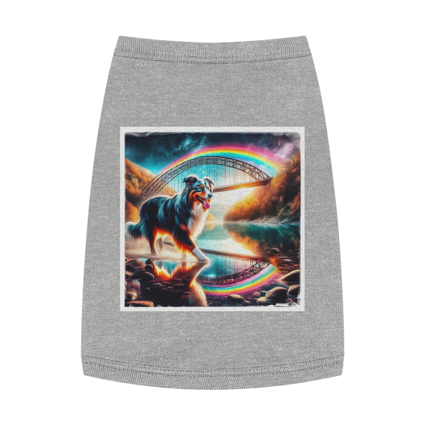 Pet Tank Top Australian Shepherd Pets Printify M Heather