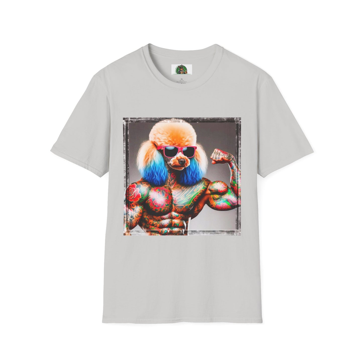 Poodle personal trainer shirt T-Shirt Printify S Ice Grey