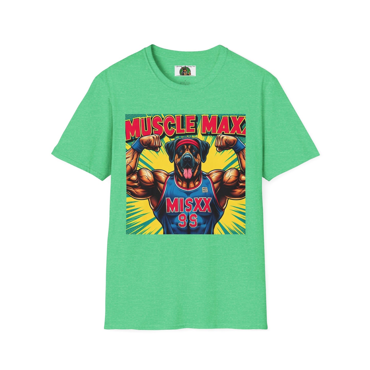 Wacky Pop Art T-Shirt Printify Heather Irish Green S