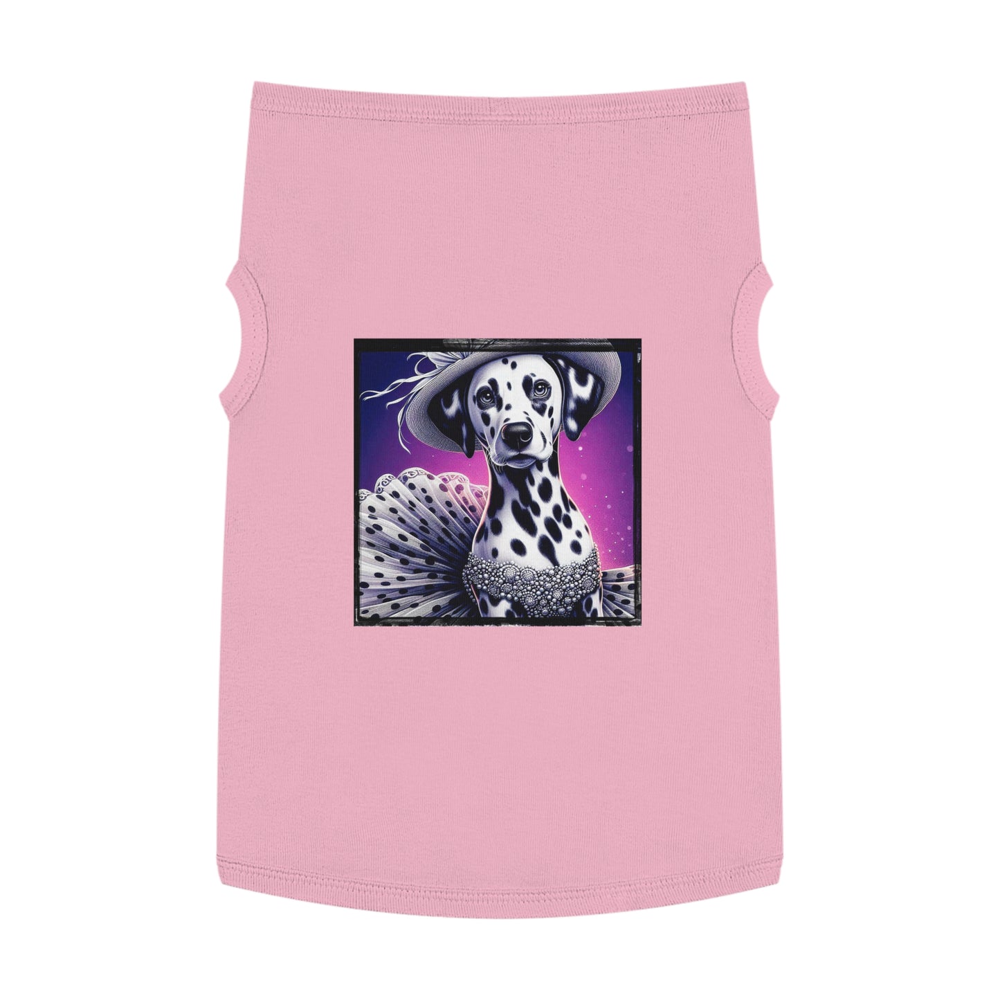 Pet Tank Top Dalmatian pretty in spots t shirt Pets Printify XL Pink