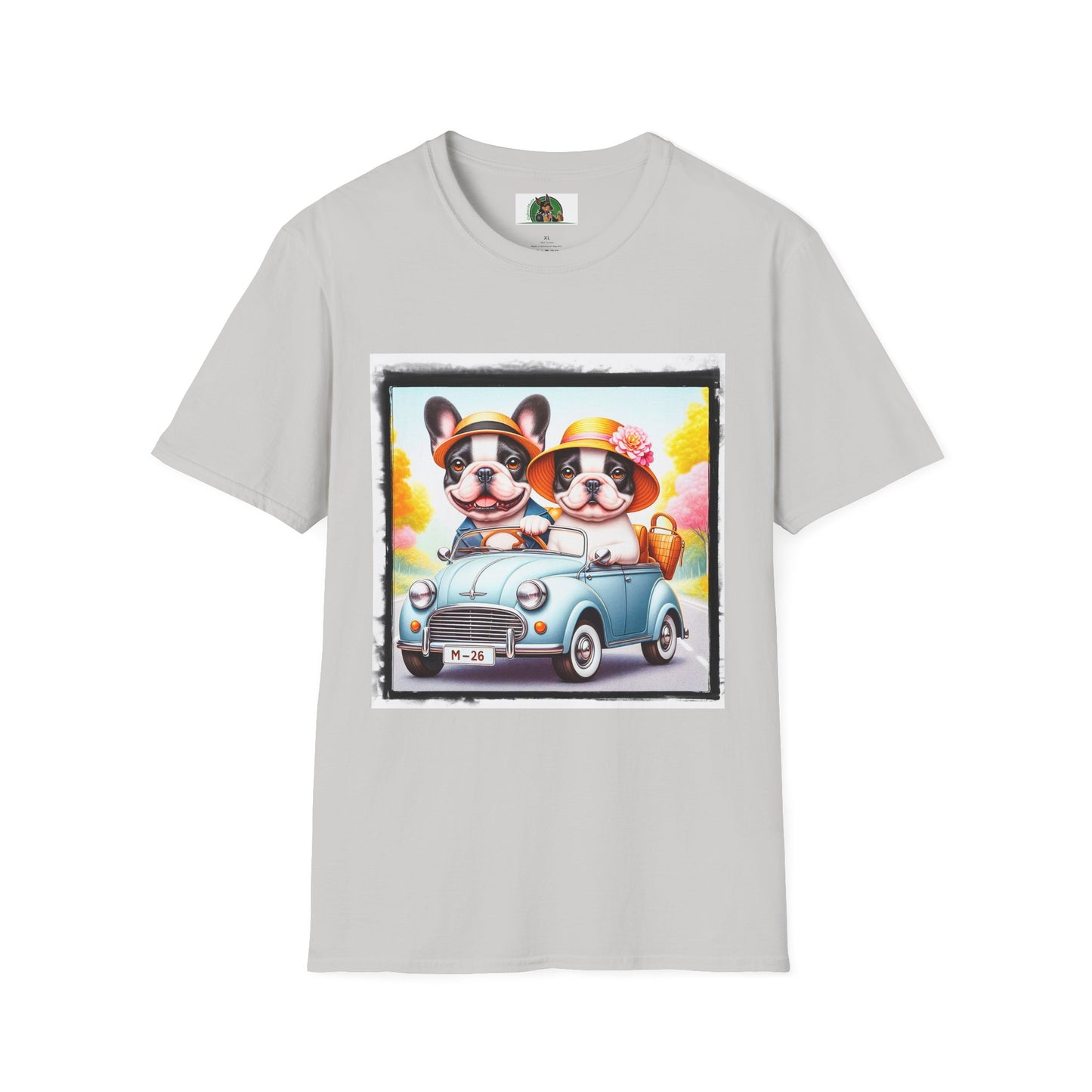 Wacky French Bulldog T-Shirt Printify S Ice Grey