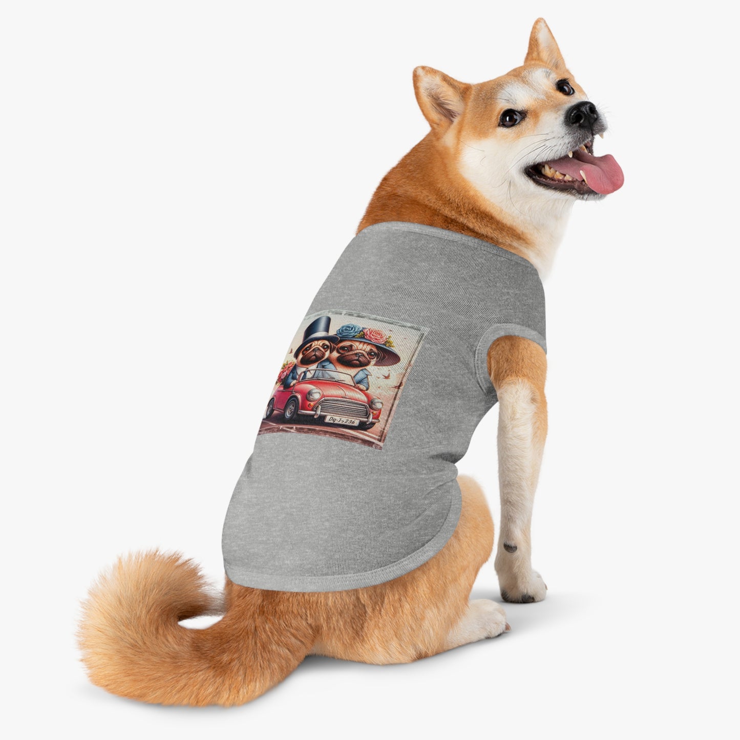 Wacky Pet Tank Top Pug young teen couple