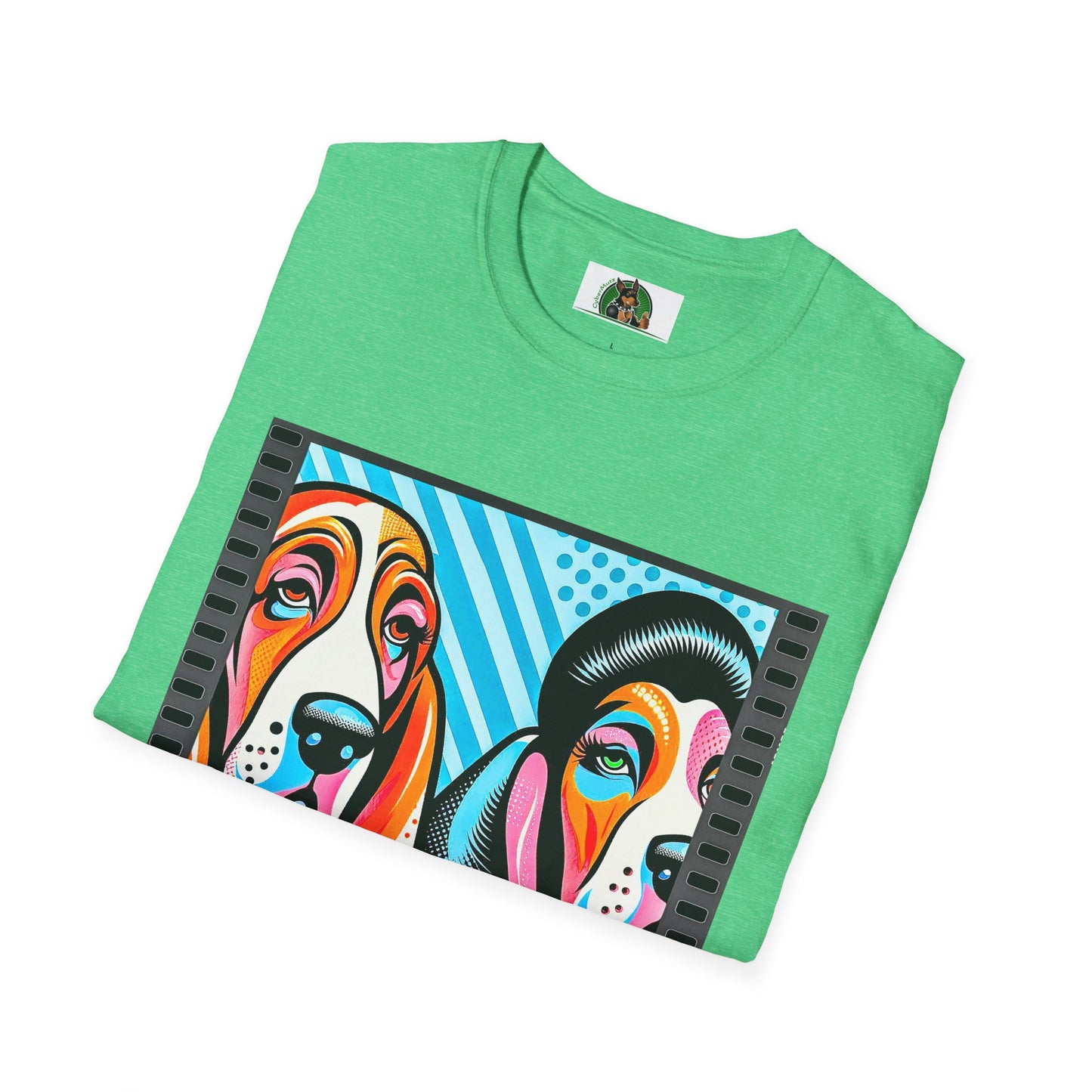 Basset Hound Colorful Couple Pop Art Pic