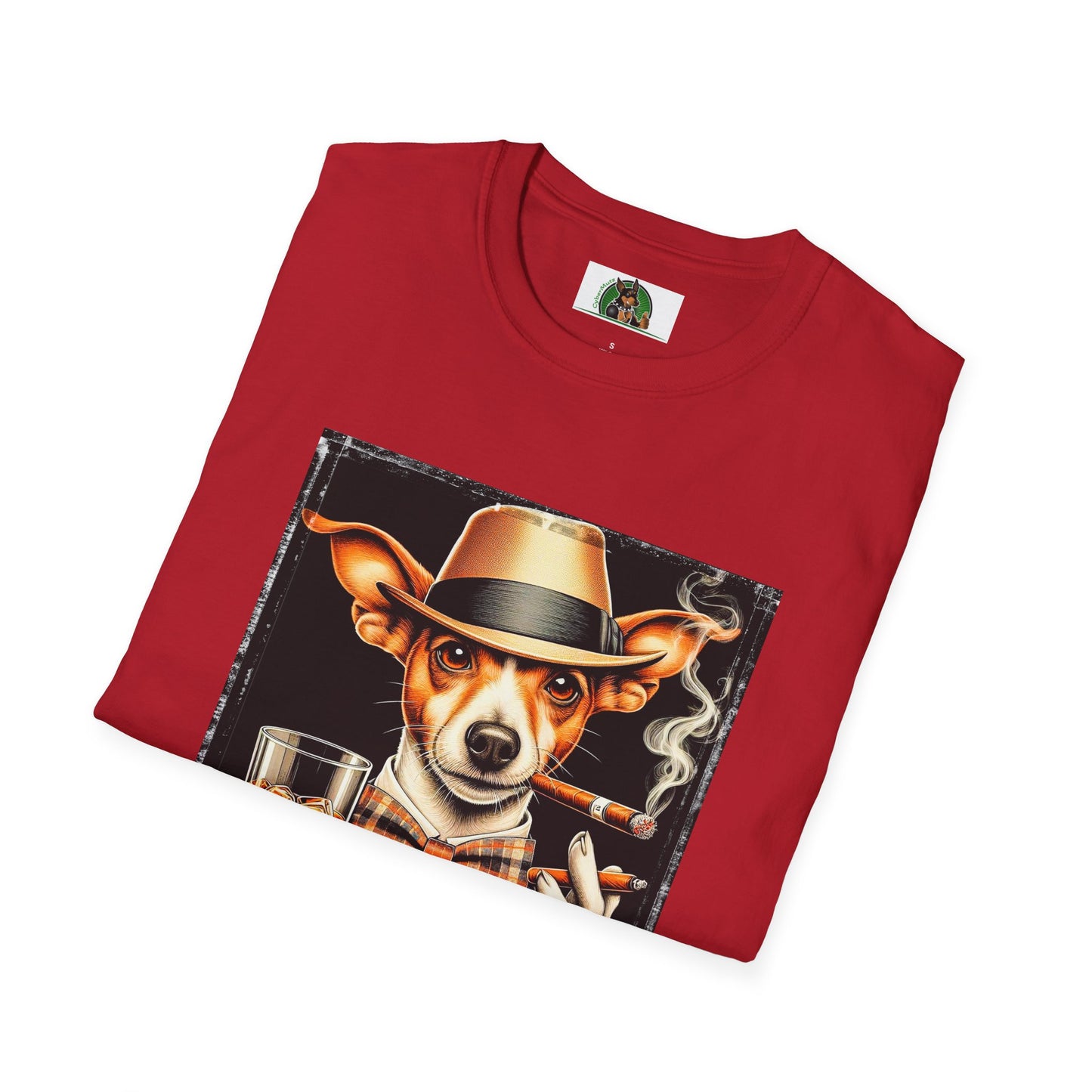 Rat Terrier T-Shirt cigars and whiskey