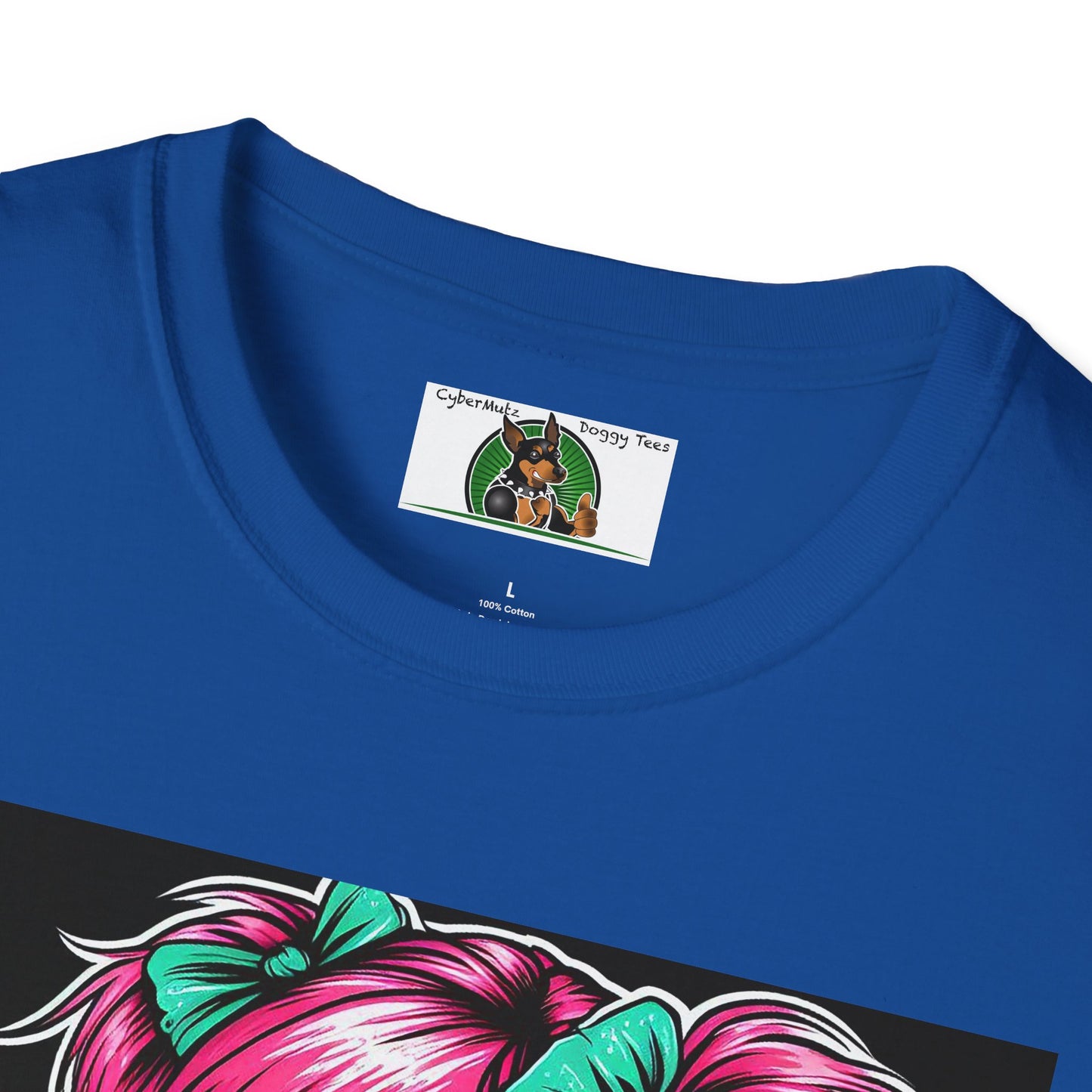 Zombie Pinup Girl with Flowers T-Shirt Printify