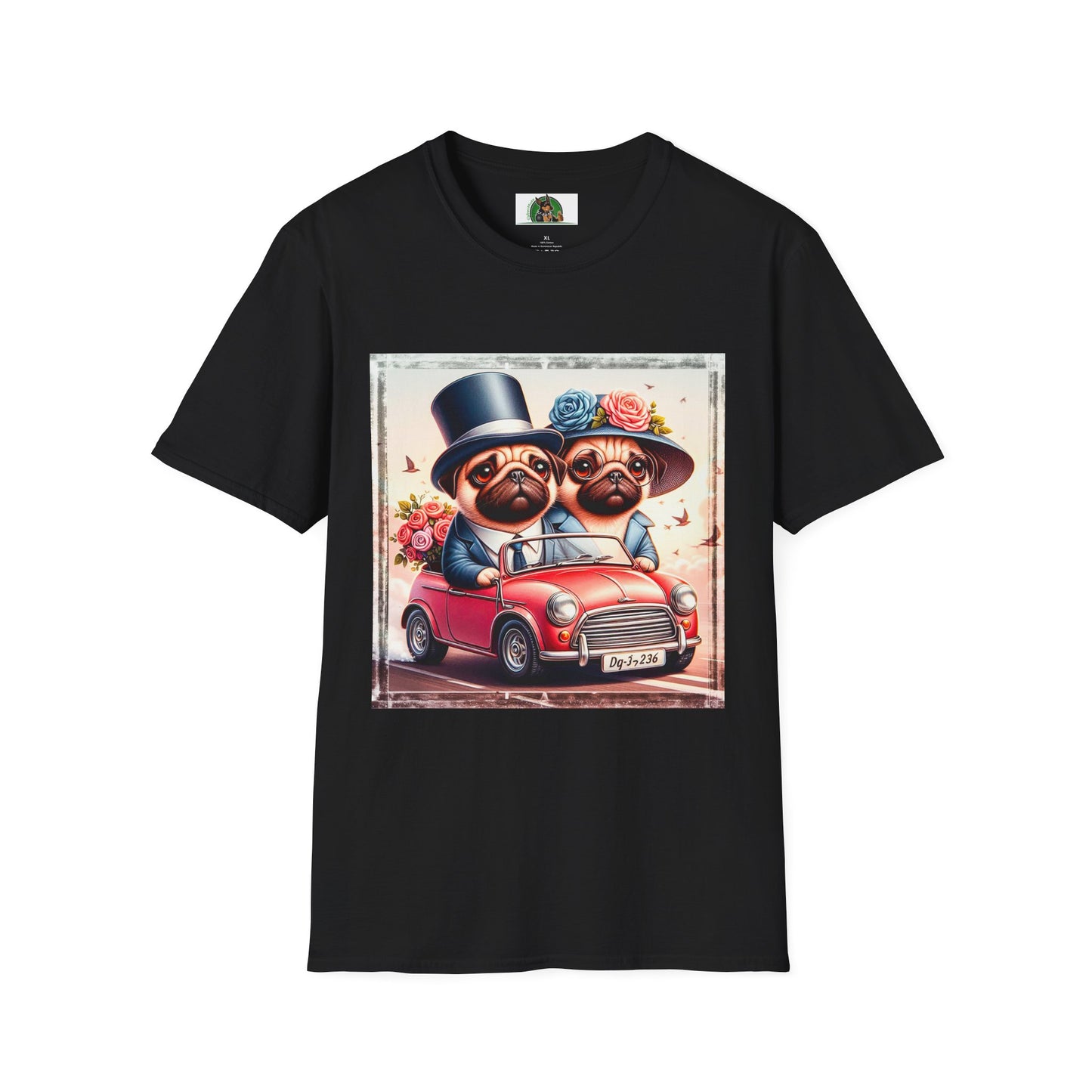 Wacky Pugs T-Shirt Printify XS Black