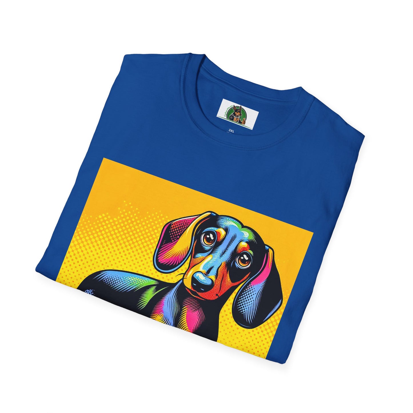Dachshund colorful puppy t shirt T-Shirt Printify