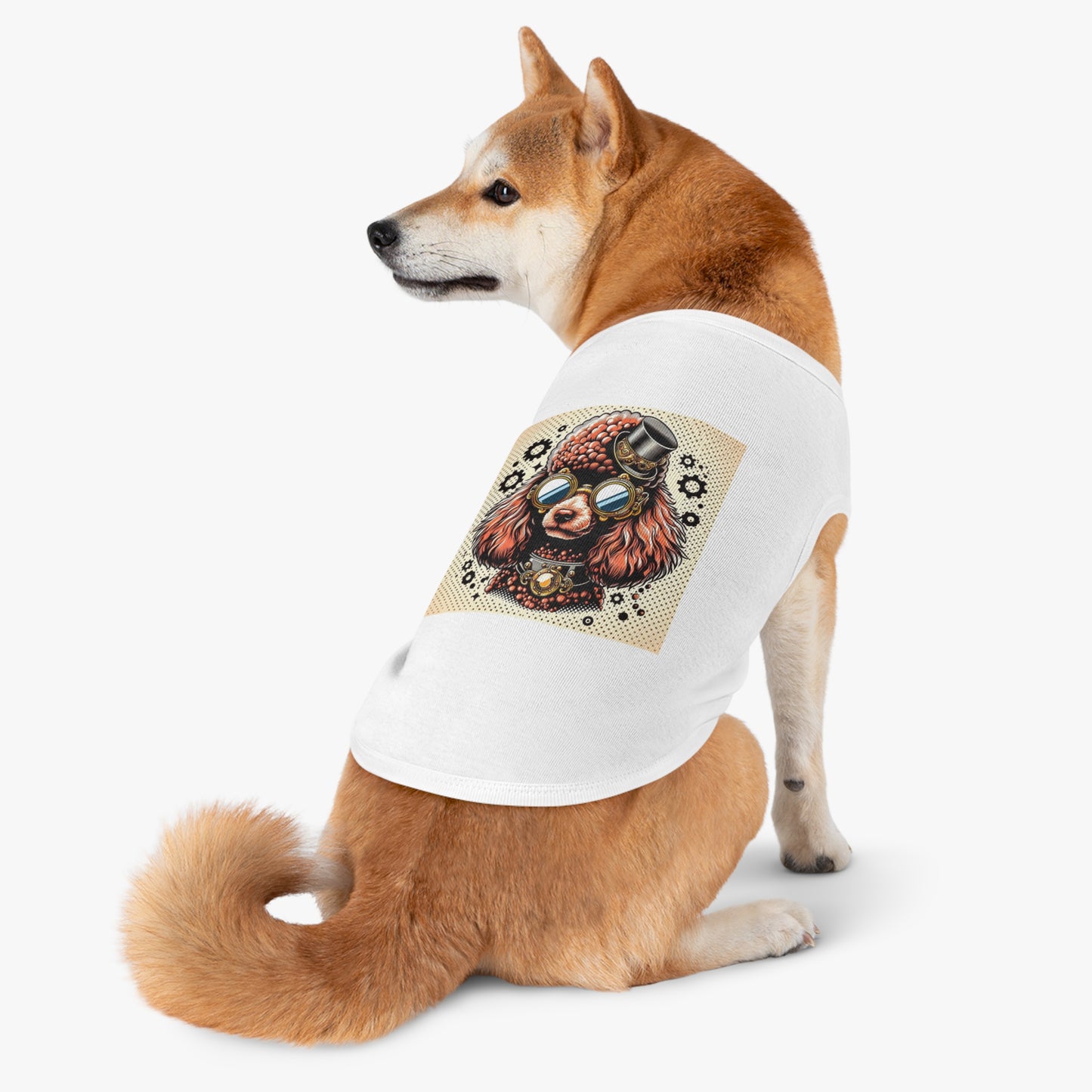 Pet Tank Top Poodle gear head