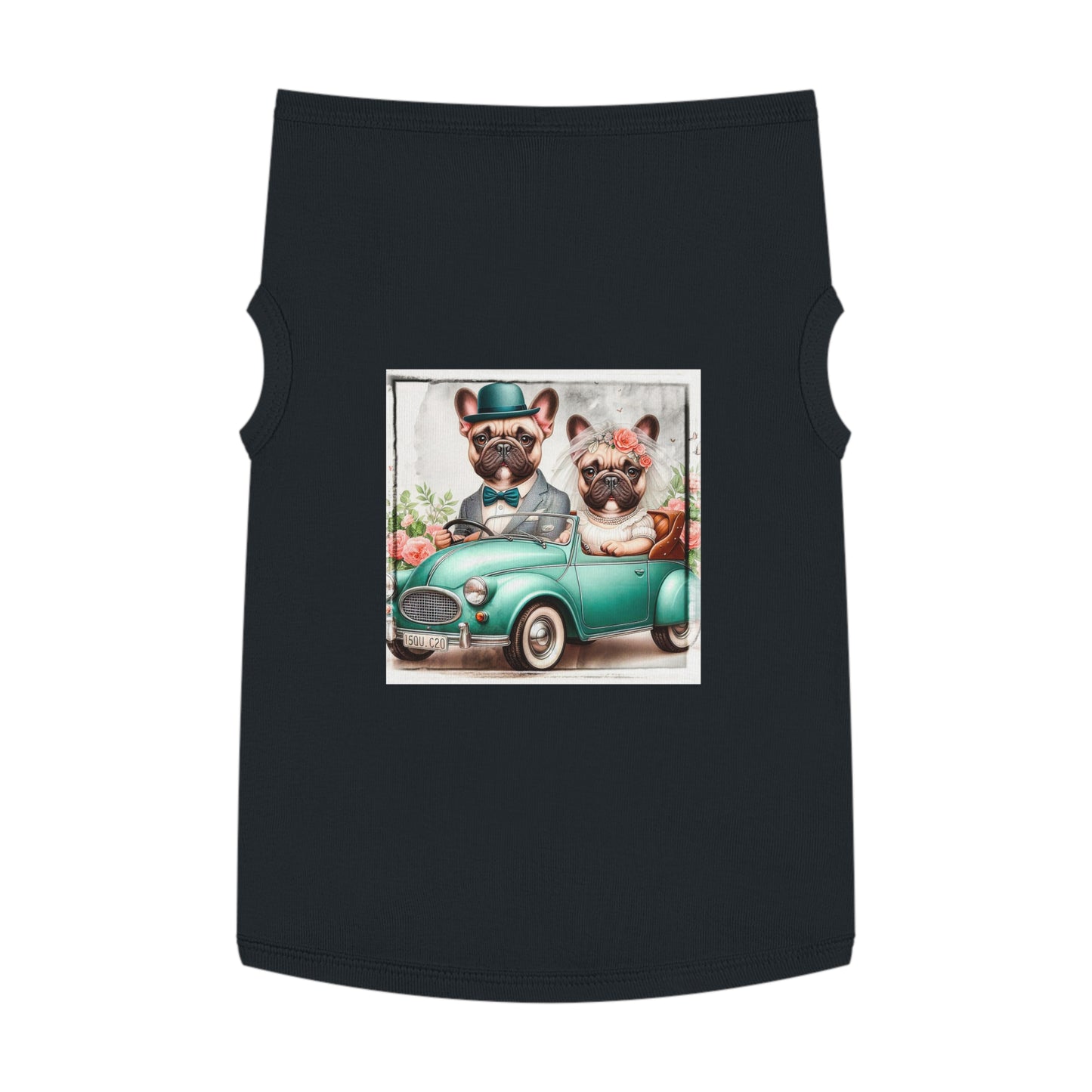 Wacky Pet Tank Top French Bulldog wedding day t shirt Pets Printify