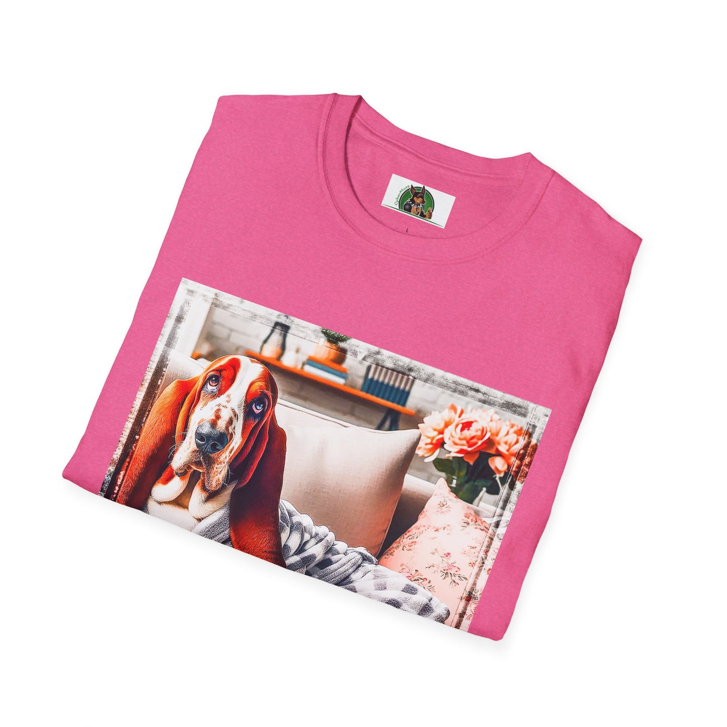 Basset Hound In PJ's Reading