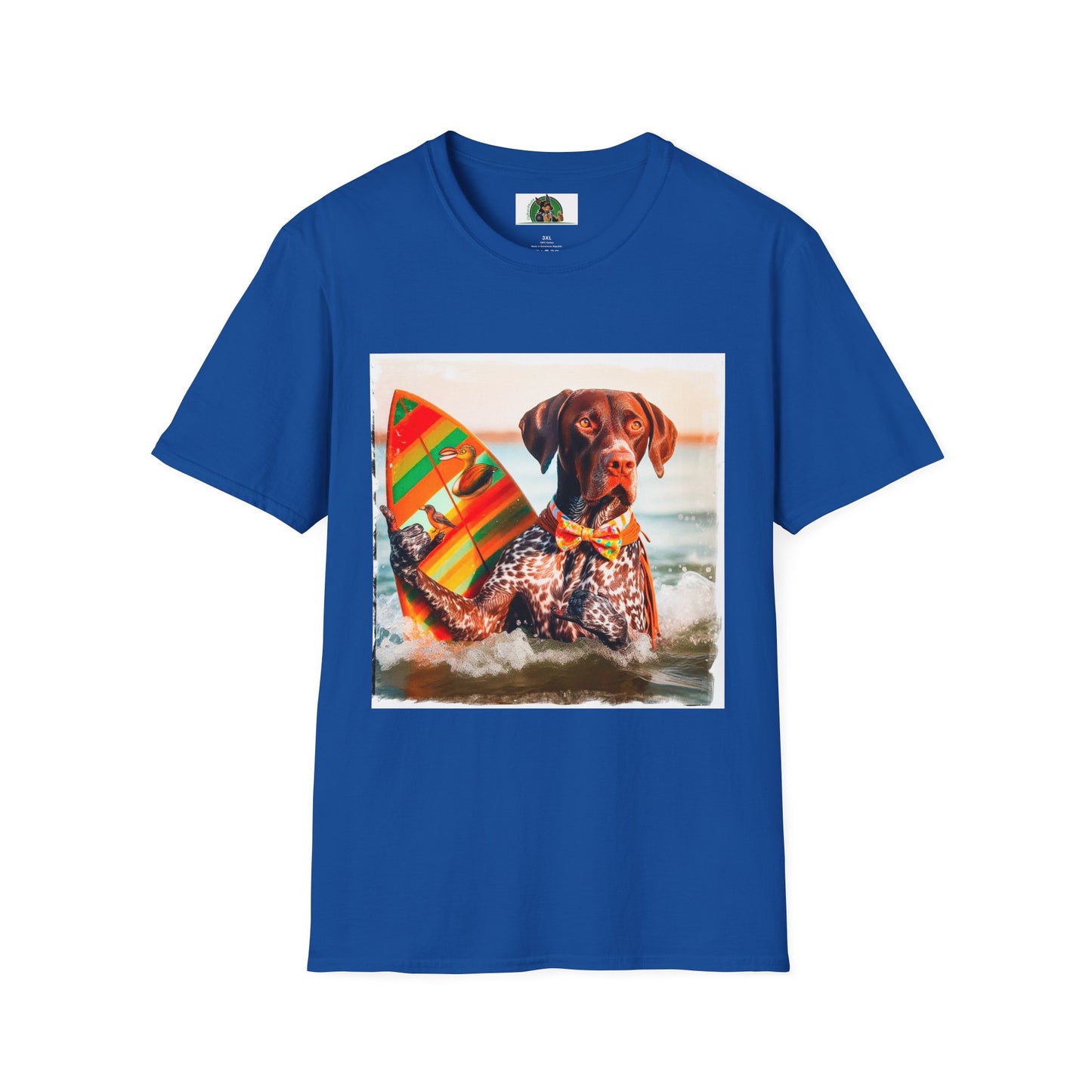 German Shorthaired Pointer Hawaiian vacation t shirt T-Shirt Printify XS Royal