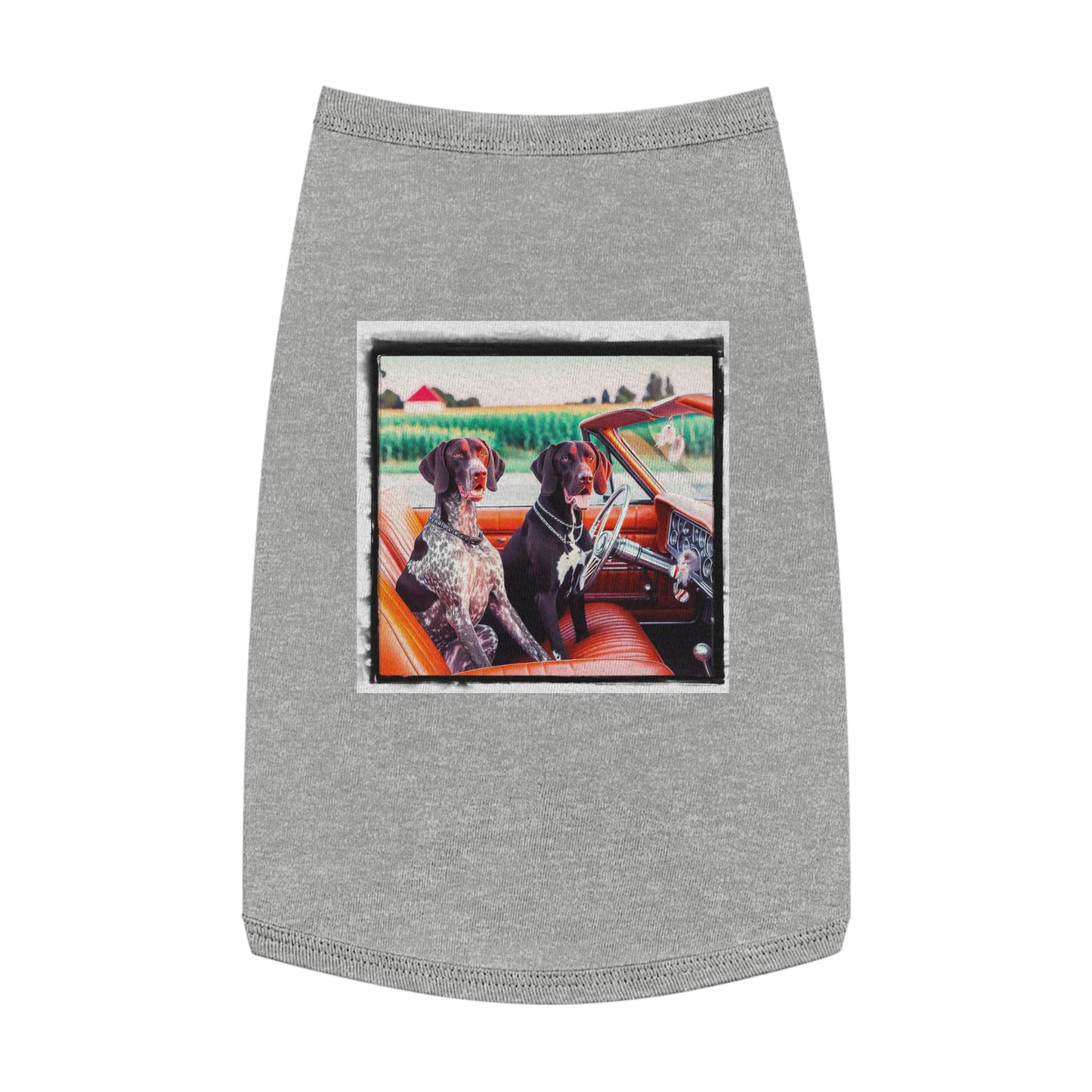 Wacky Pet Tank Top German Shorthaired Pointer friends t shirt Pets Printify L Heather