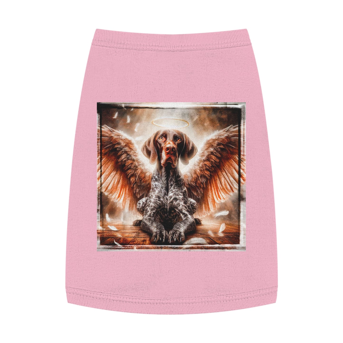 Pet Tank Top German Shorthaired Pointer angel t shirt Pets Printify M Pink
