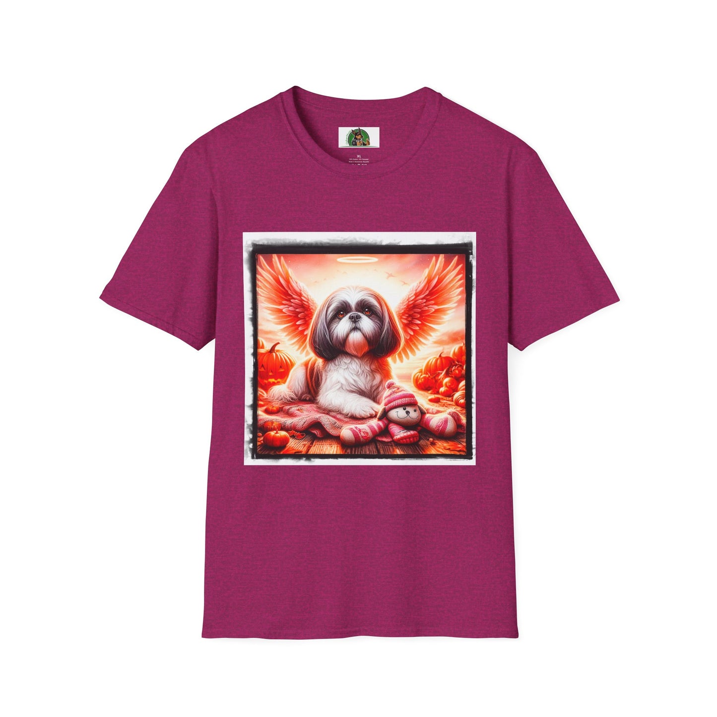 Shih Tzu heavenly sngel shirt T-Shirt Printify S Antique Heliconia