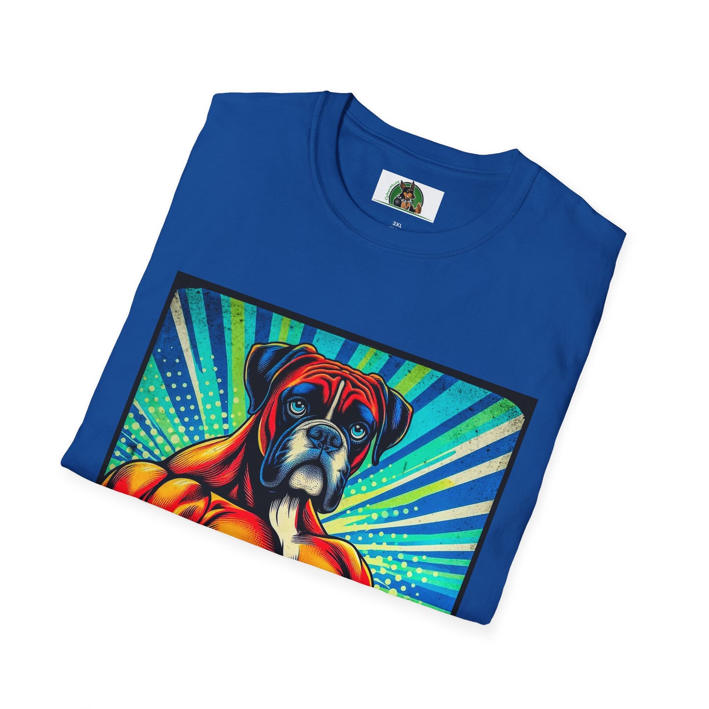Boxer Muscle Dog T-Shirt Printify