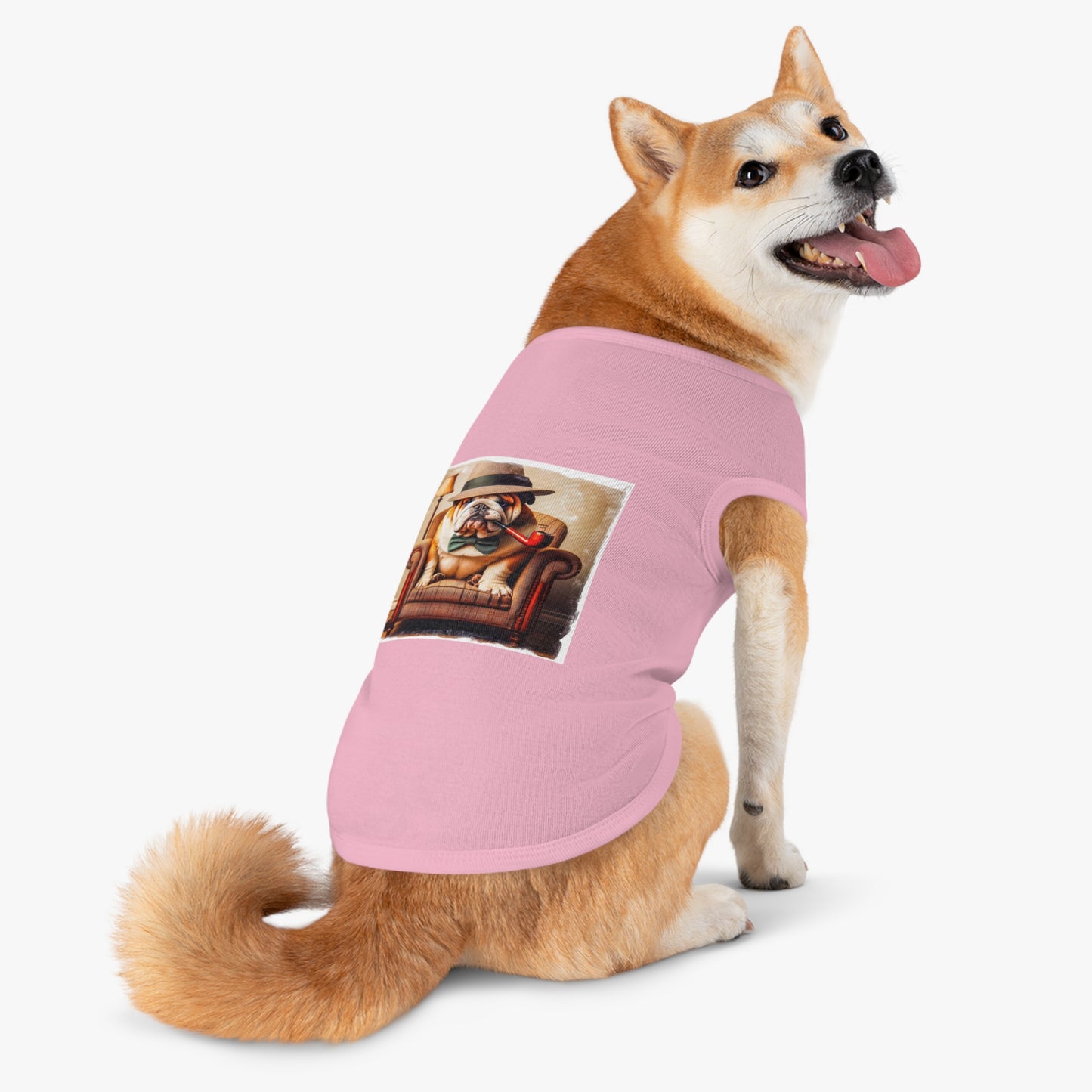 Pet Tank Top Bulldog cigar day t shirt