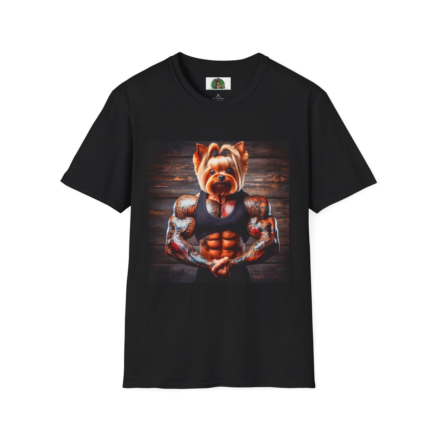 Yorkie gym rat shirt T-Shirt Printify XS Black