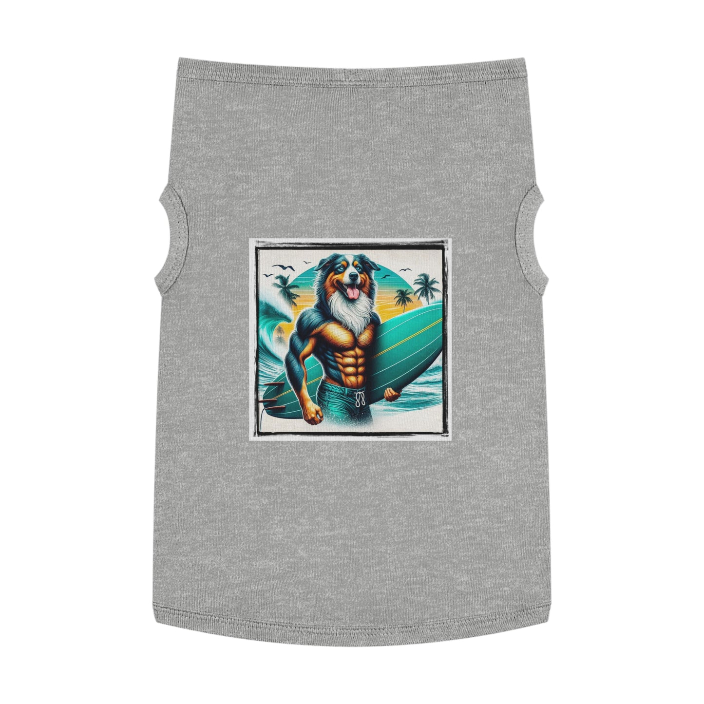 Pet Tank Top Australian Shepherd Pets Printify XL Heather