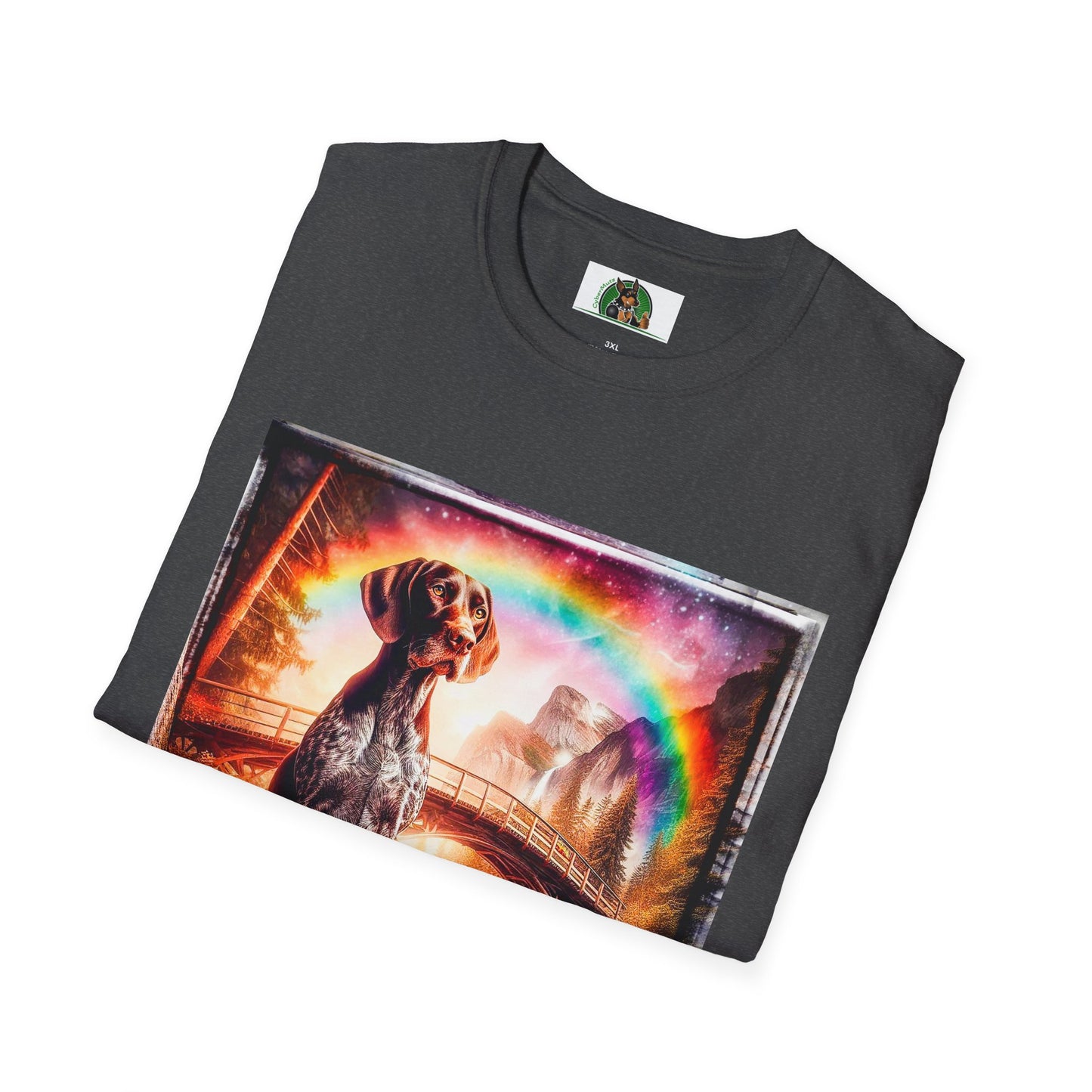 German Shorthaired Pointer crashing waves t shirt T-Shirt Printify