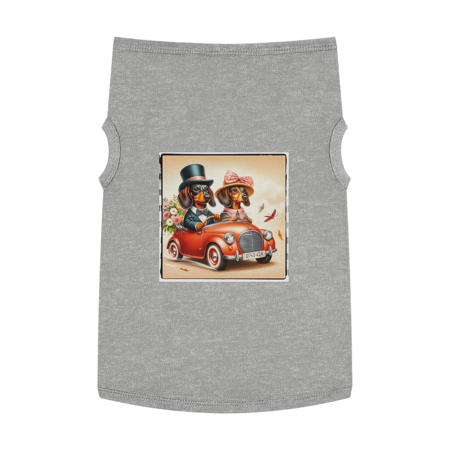 Wacky Pet Tank Top Dachshund Pets Printify XL Heather