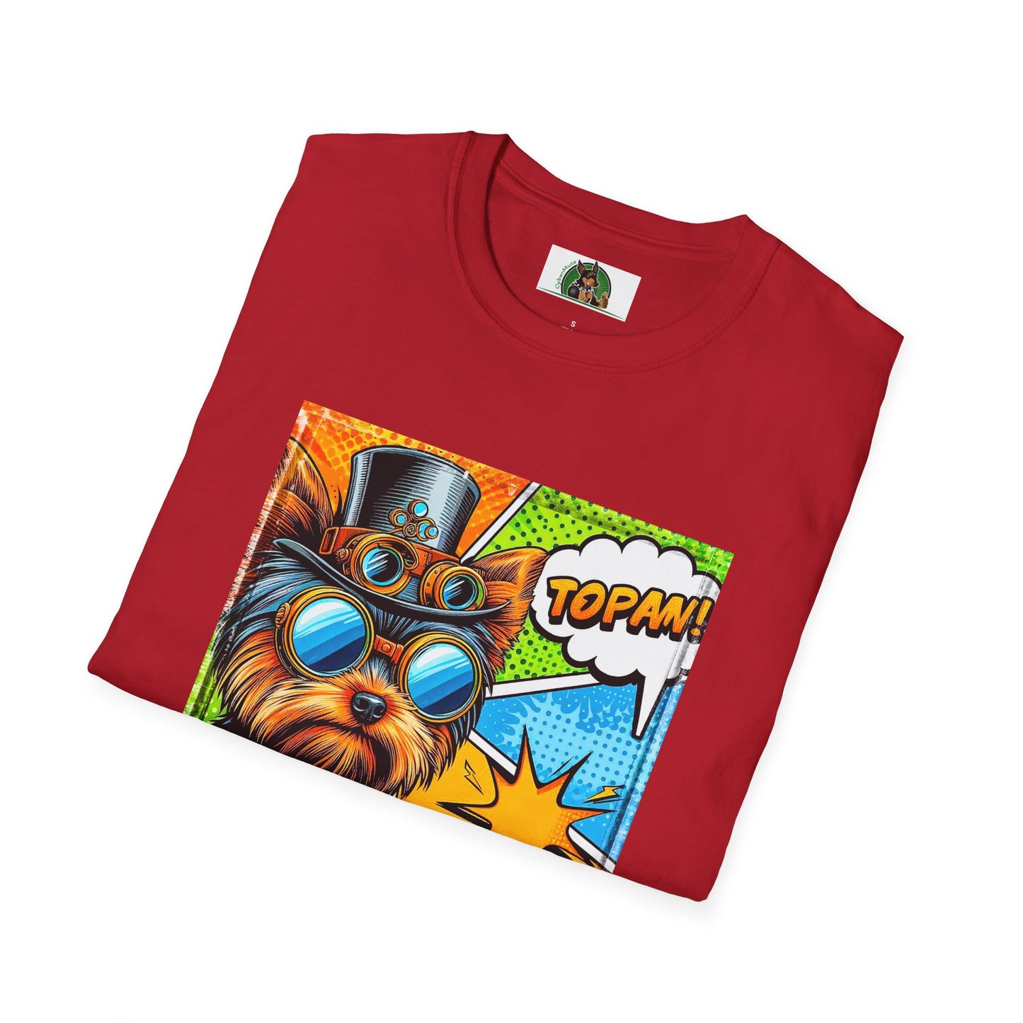 Yorkie pop art shirt