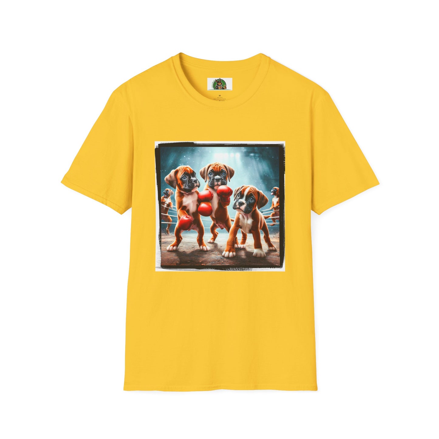 Boxer Puppies In Boxing Ring Shirt T-Shirt Printify S Daisy