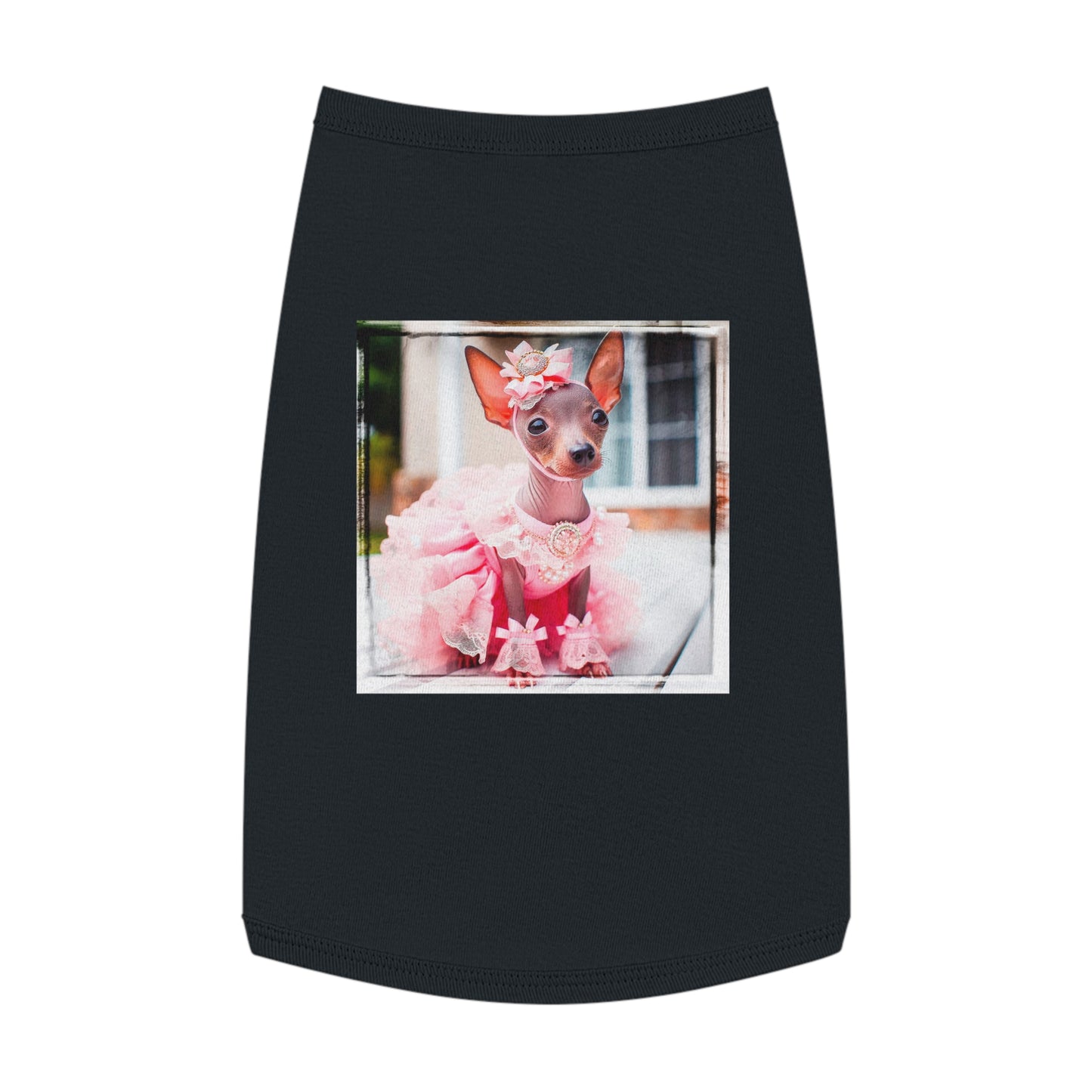 Mexican Hairless pink cutie shirt Pets Printify L Black