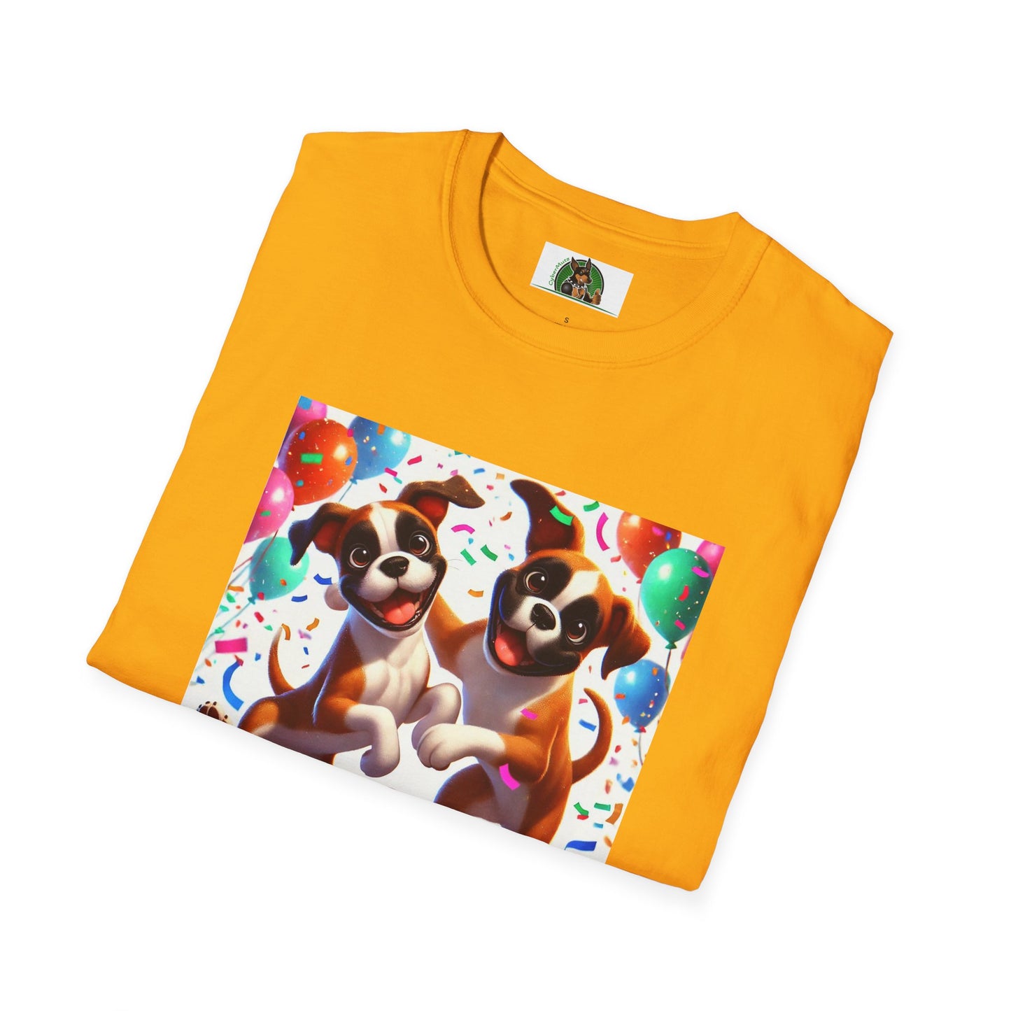 Boxer Dancing Dog T-Shirt - Fun and Playful Unisex Tee