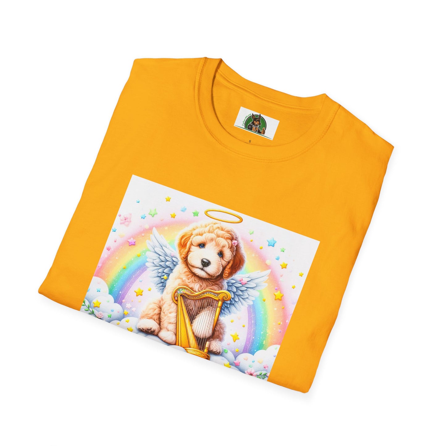 Golden Doodle colorful Angel shirt