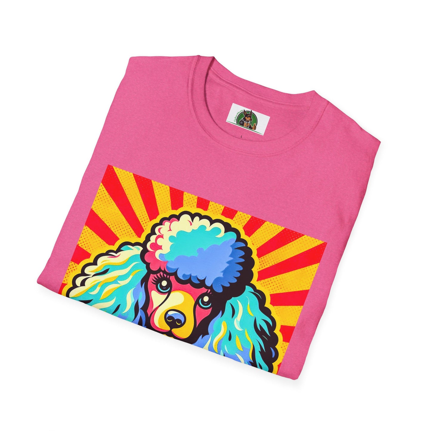 Blue poodle t shirt
