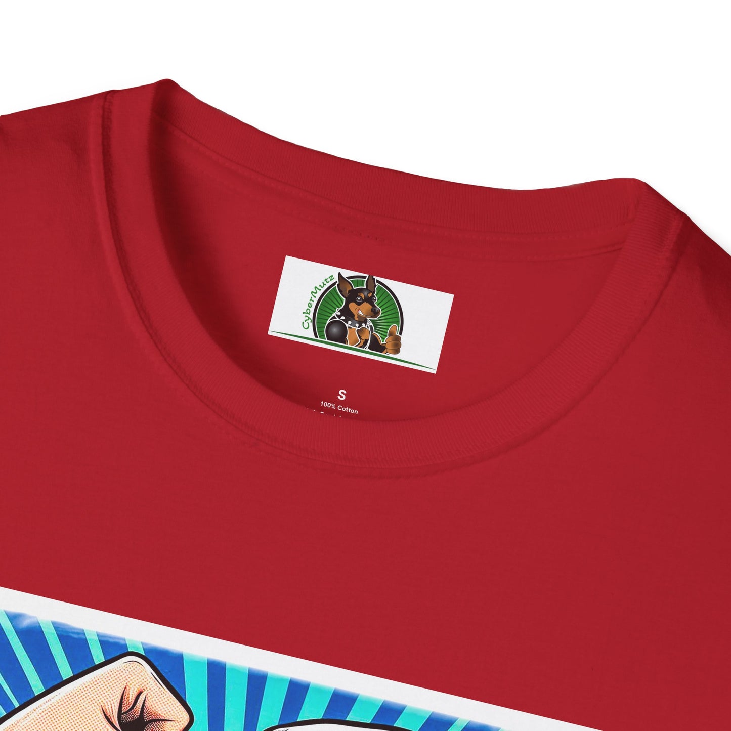 Dalmatian arm flexing t shirt