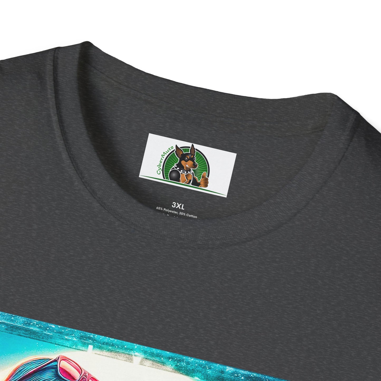 Pit Bull surfer and girl T-Shirt Printify