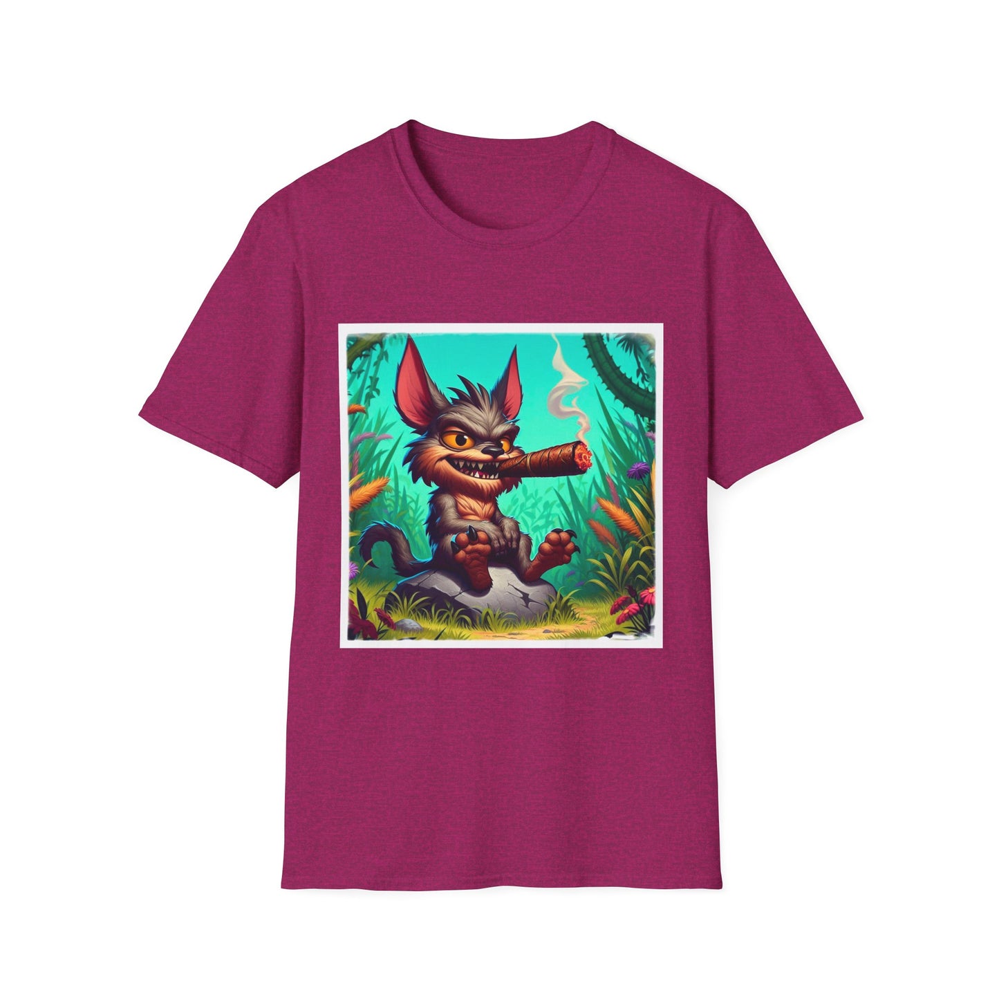 Chupacabra skipping t shirt T-Shirt Printify S Antique Heliconia
